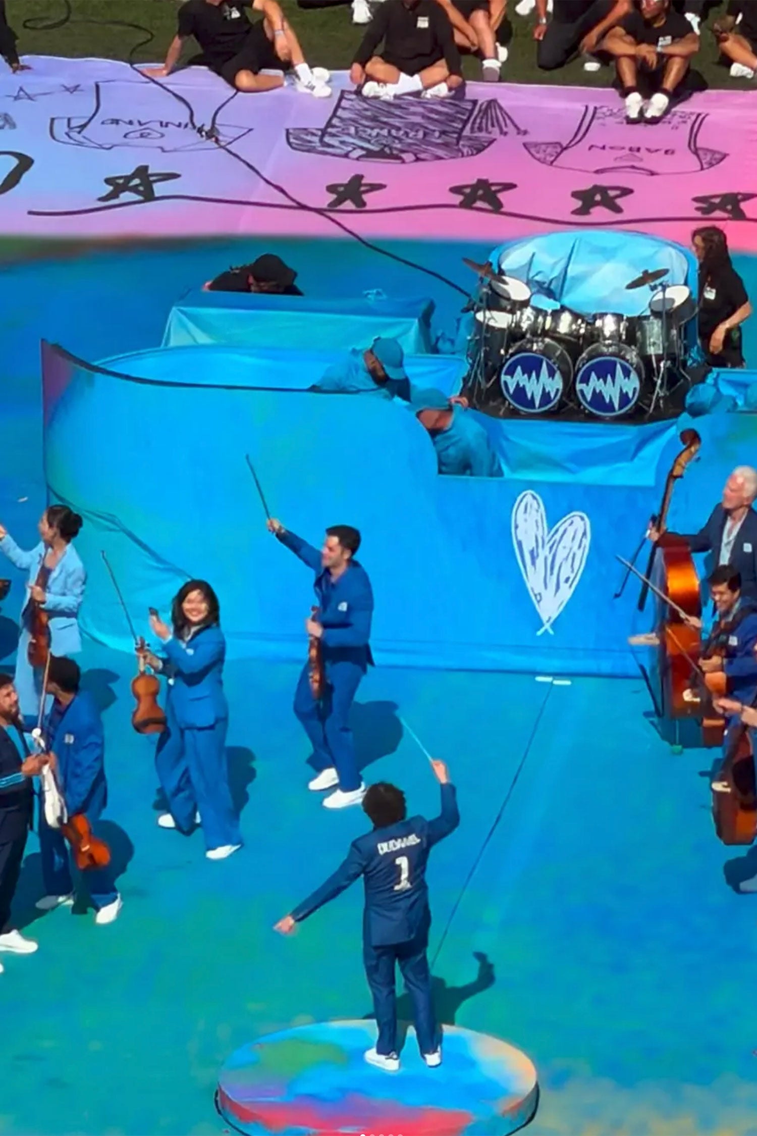 Gustavo Dudamel in Barabas Men Endless Collection Palma Pinstripe Suit at FIFA World Cup 2026