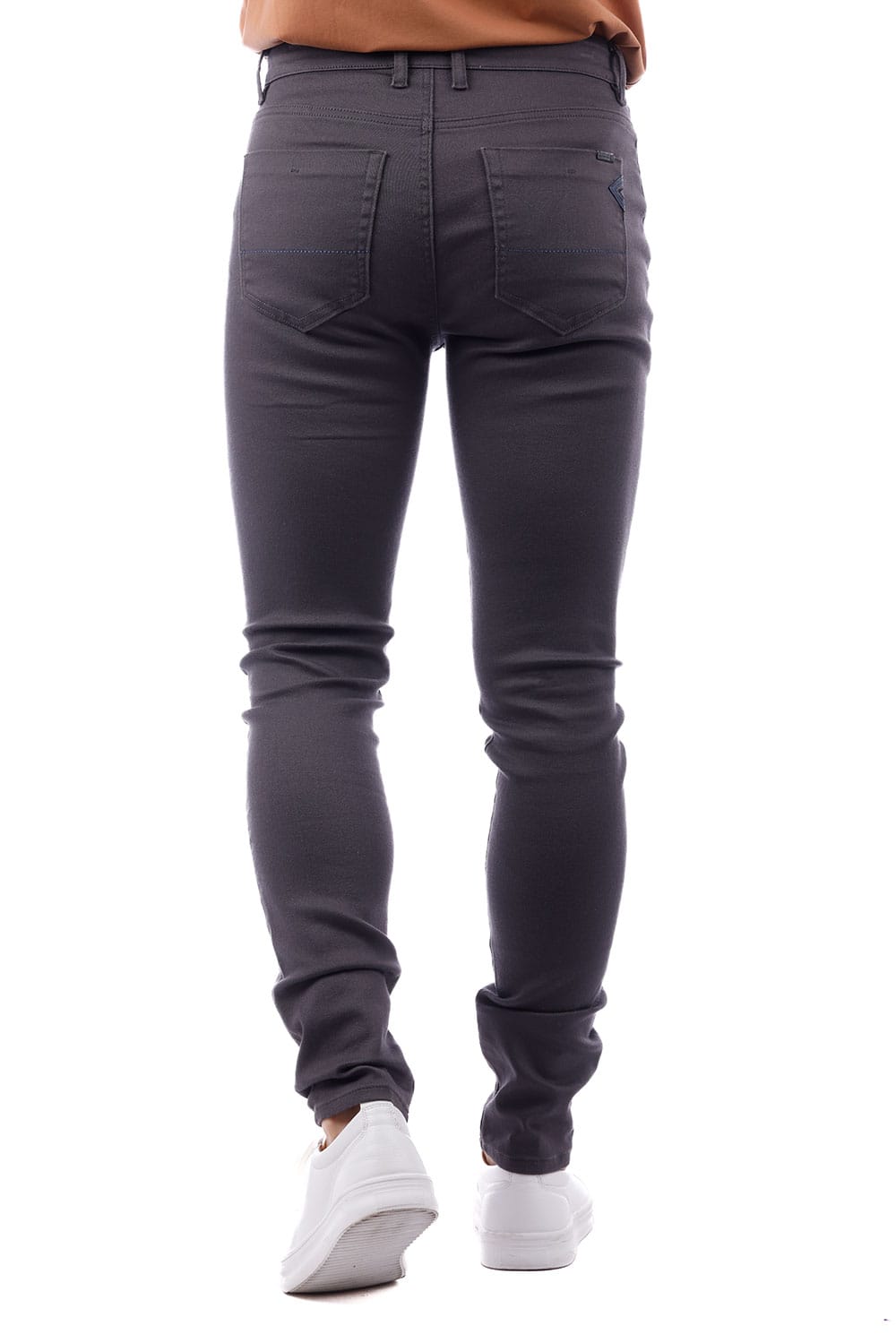 Barabas Men's Skinny Fit Classic Denim Solid Color Jeans 1700 Charcoal
