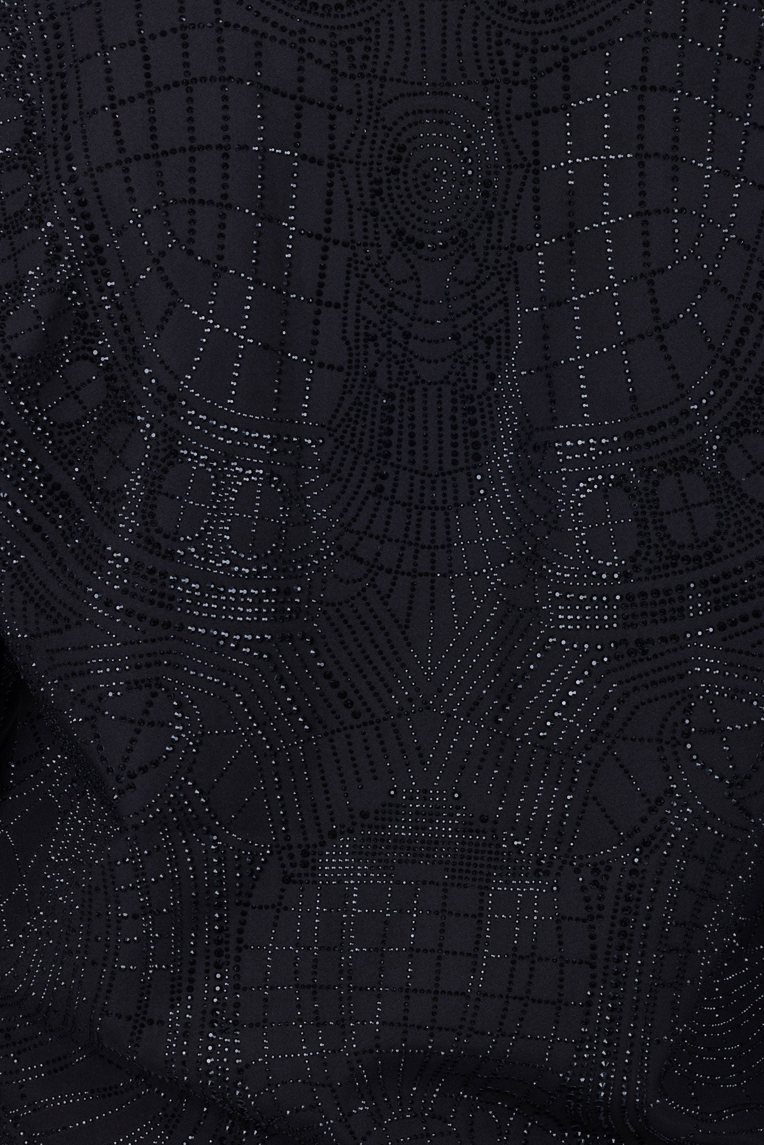 BARABAS Men's Geometric Rhinestone Luxury Bomber Biker Jacket 2BP26 Black