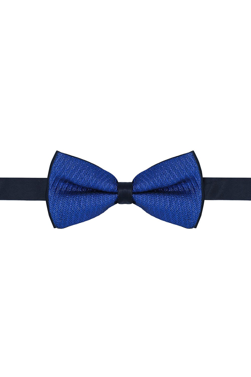 Barabas Men's Textured Material Bow Tie 2BW3105 Saphire