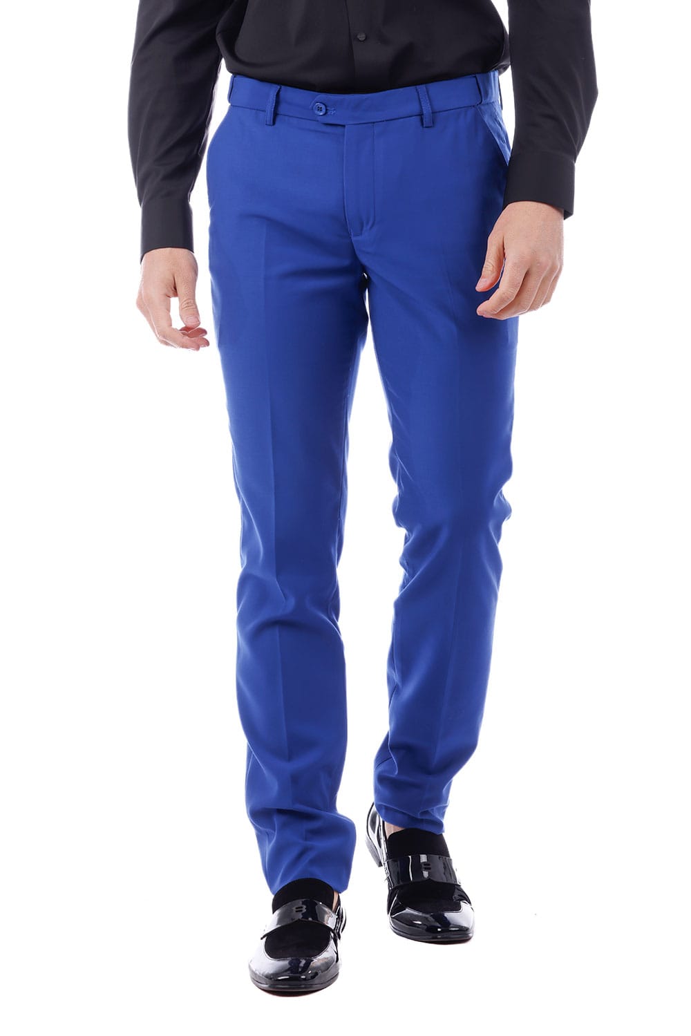 Barabas Men's Matte Solid Color Dress Pants 2CPR6 #Color_Astral Blue