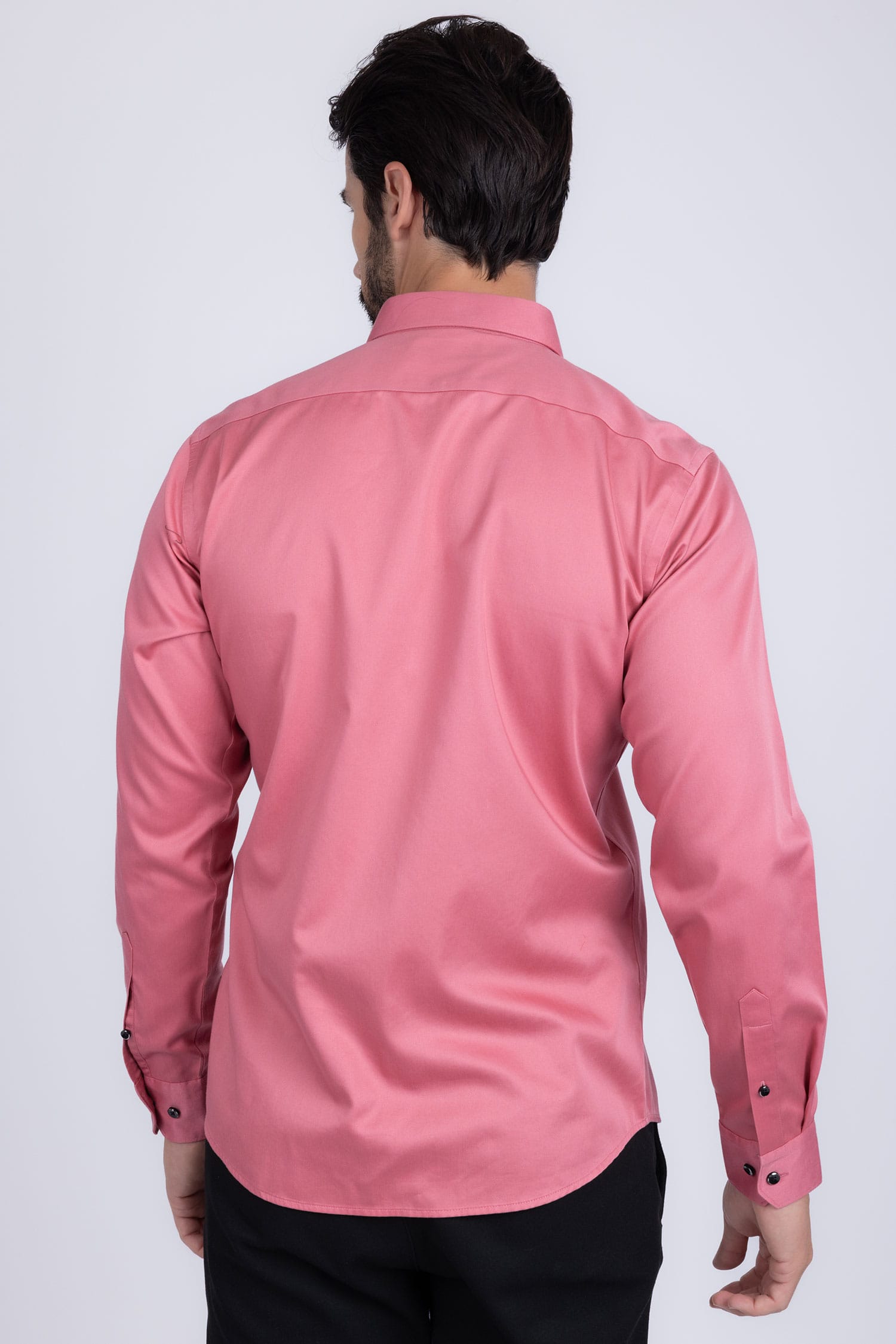 BARABAS Men's Solid Basic Palin Premium Button Down Dress Shirts 2DPS01 Pink