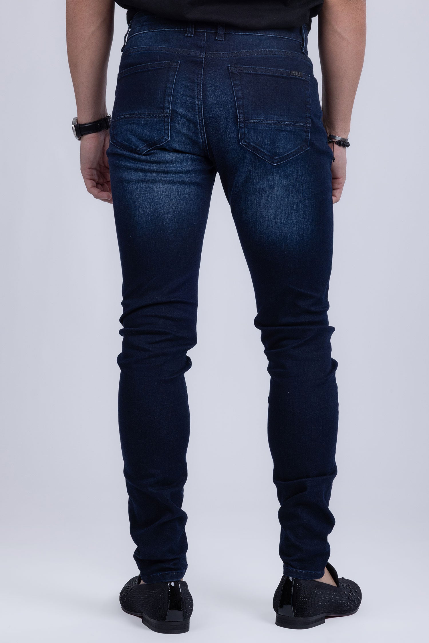Barabas Men's Straight Fit Premium Dark Blue Denim Jeans 2JE03ST Dark Blue
