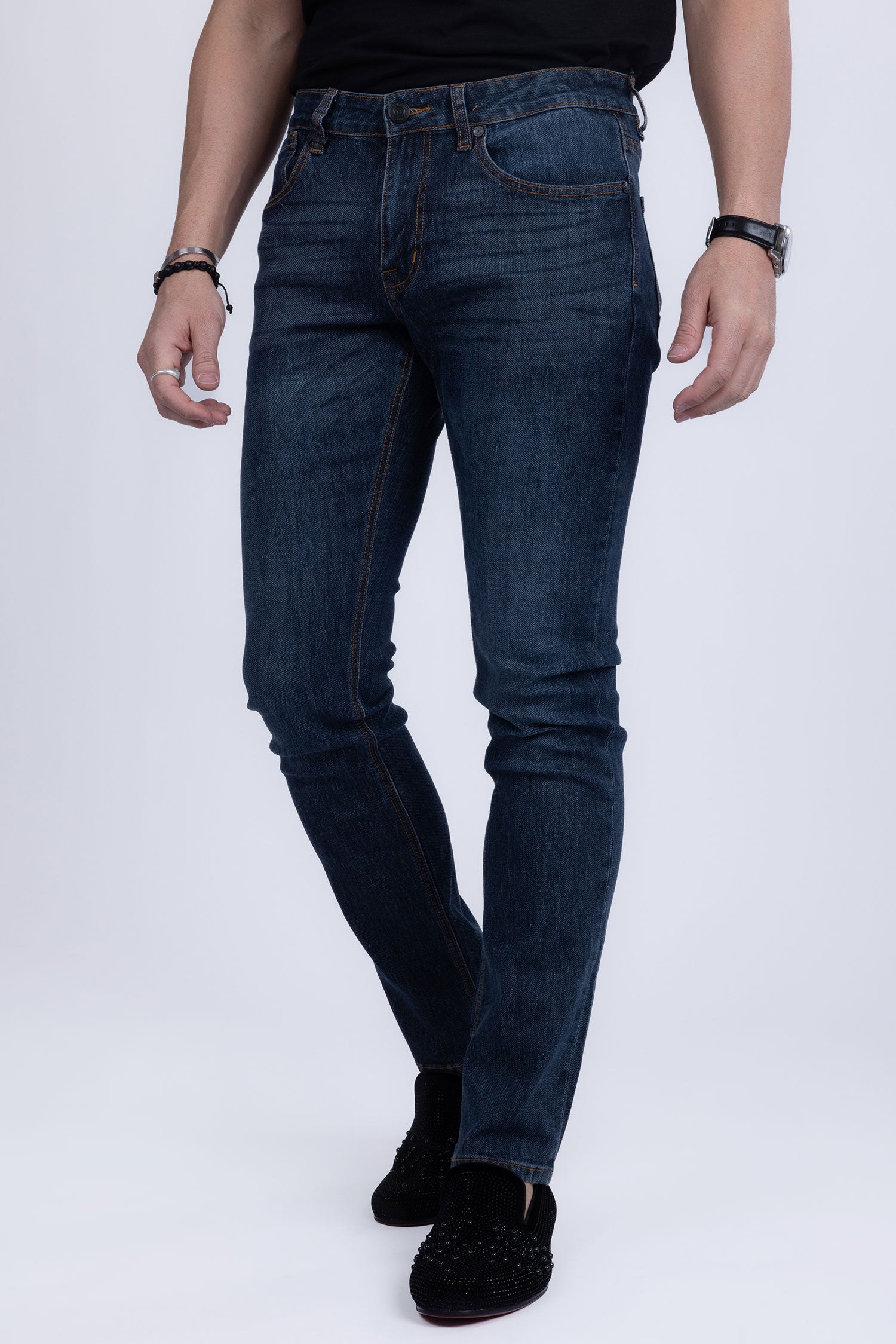Barabas Men's Light Blue Straight Fit Premium Denim Jeans 2JE04ST Light Blue