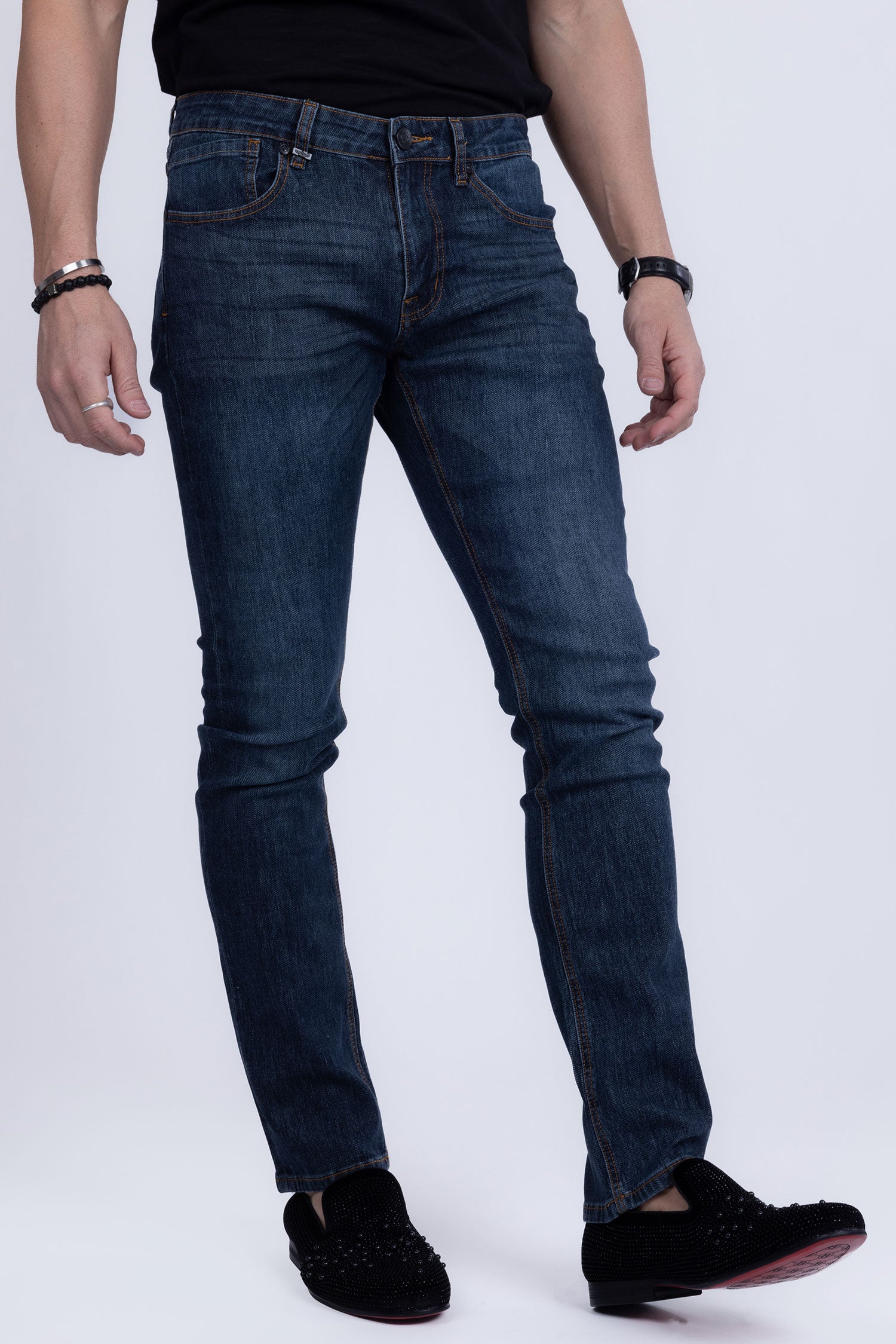 Barabas Men's Light Blue Straight Fit Premium Denim Jeans 2JE04ST Light Blue