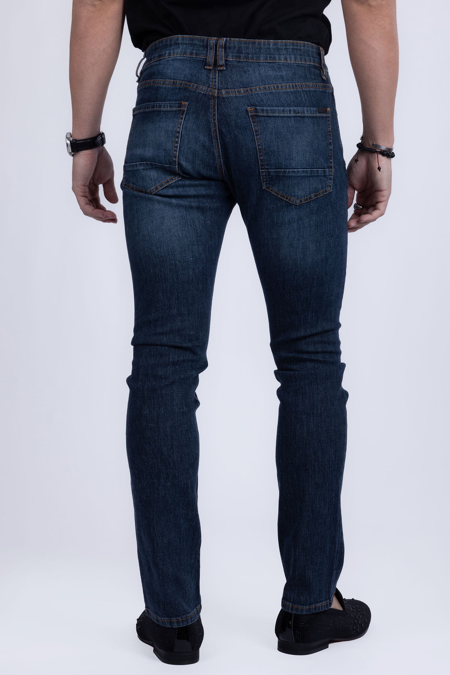 Barabas Men's Light Blue Straight Fit Premium Denim Jeans 2JE04ST Light Blue