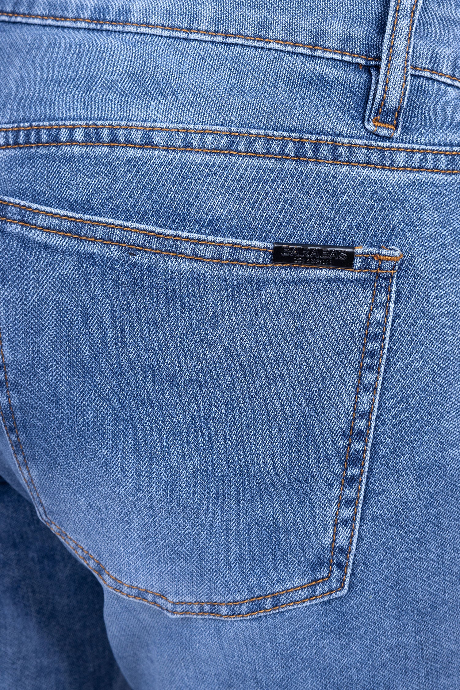 Barabas Men's Premium Light Wash Blue Denim Straight Jeans 2JE08ST