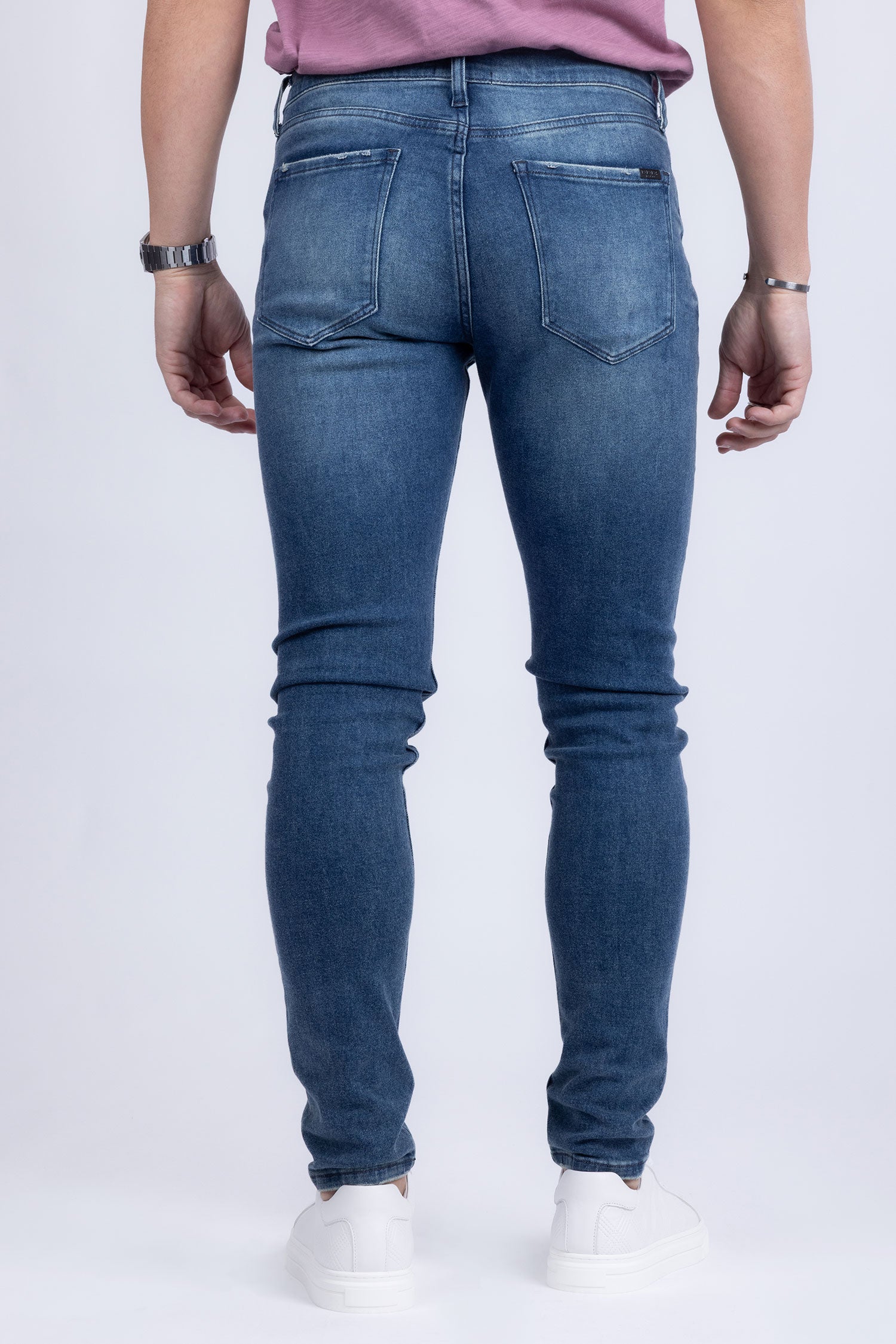 Barabas Men's Solid Color Classic Workforce Denim Jeans 2JE11SL Blue