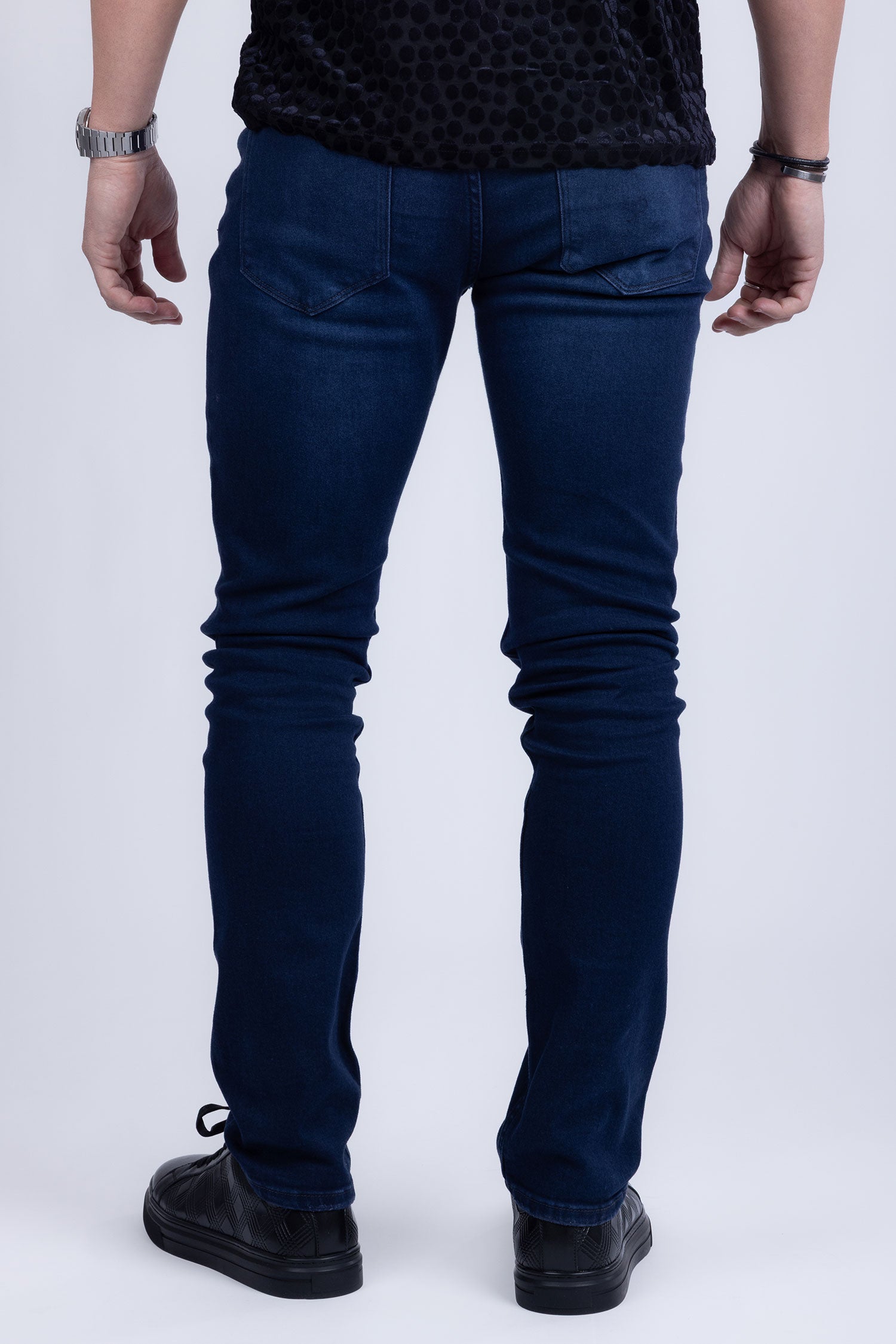 Barabas Men's Straight Fit Premium Dark Blue Denim Jeans 2JE11ST
