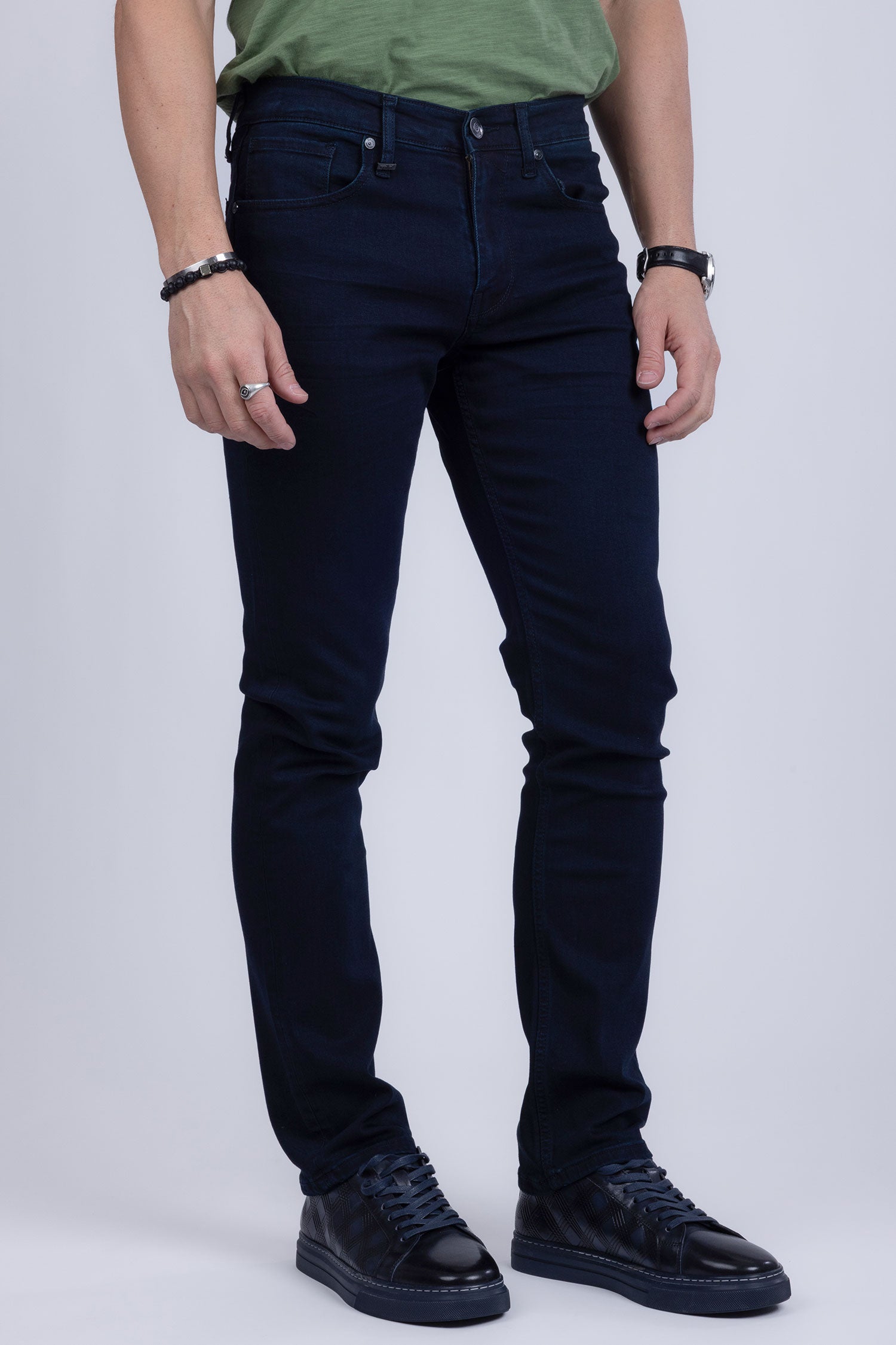 Barabas Men's Straight Fit Premium Dark Blue Denim Jeans 2JE12ST