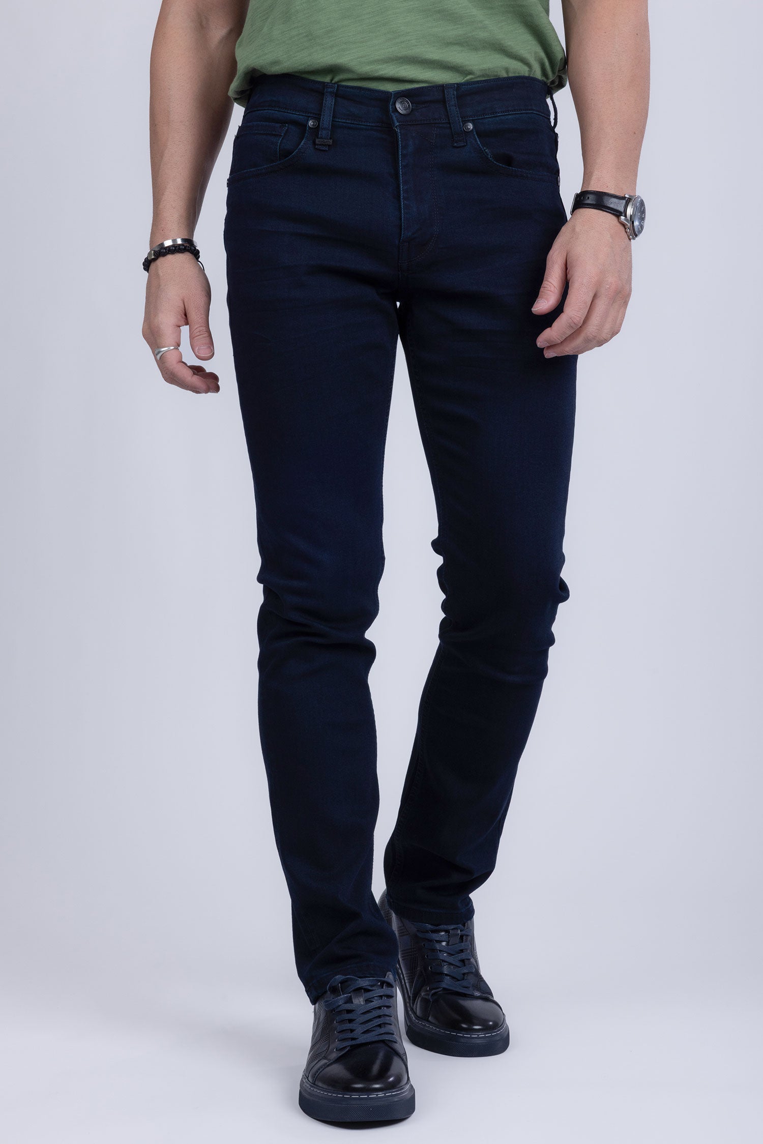 Barabas Men's Straight Fit Premium Dark Blue Denim Jeans 2JE12ST