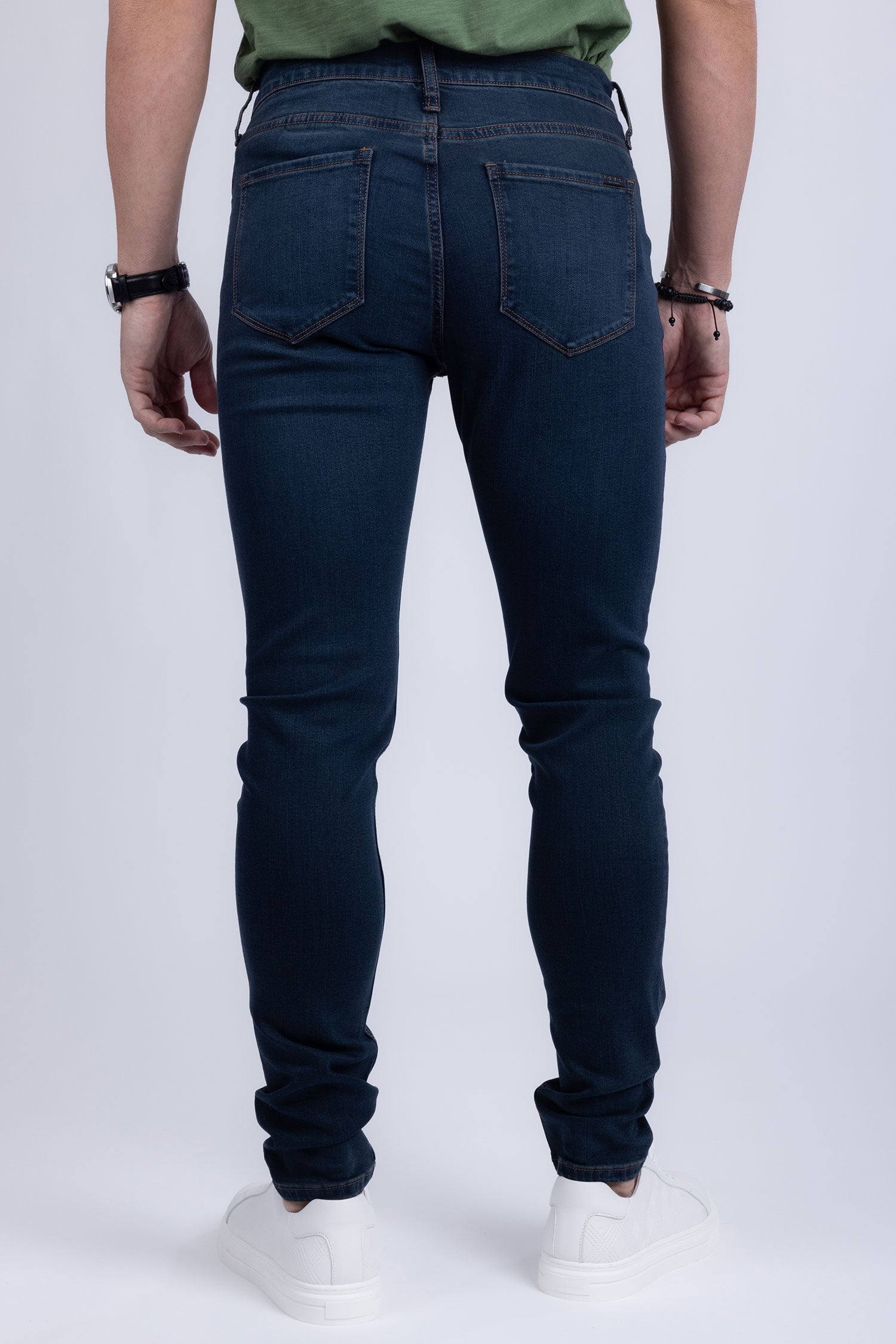 Barabas Men's Slim Fit Premium Dark Blue Denim Jeans 2JE13SL