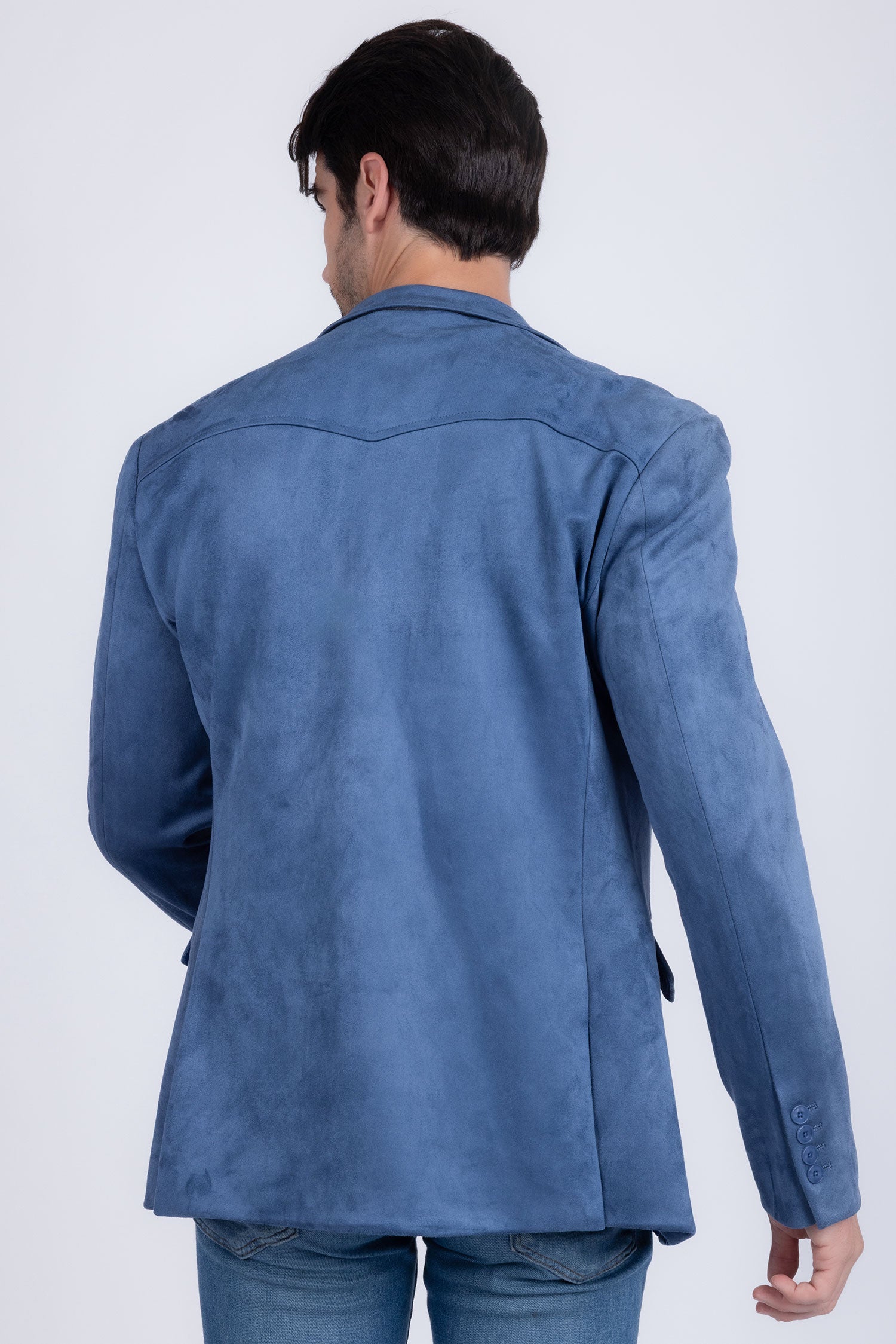 Barabas Men's Suede Matte Solid Peak Lapel Blazer 4BL56 Yellow