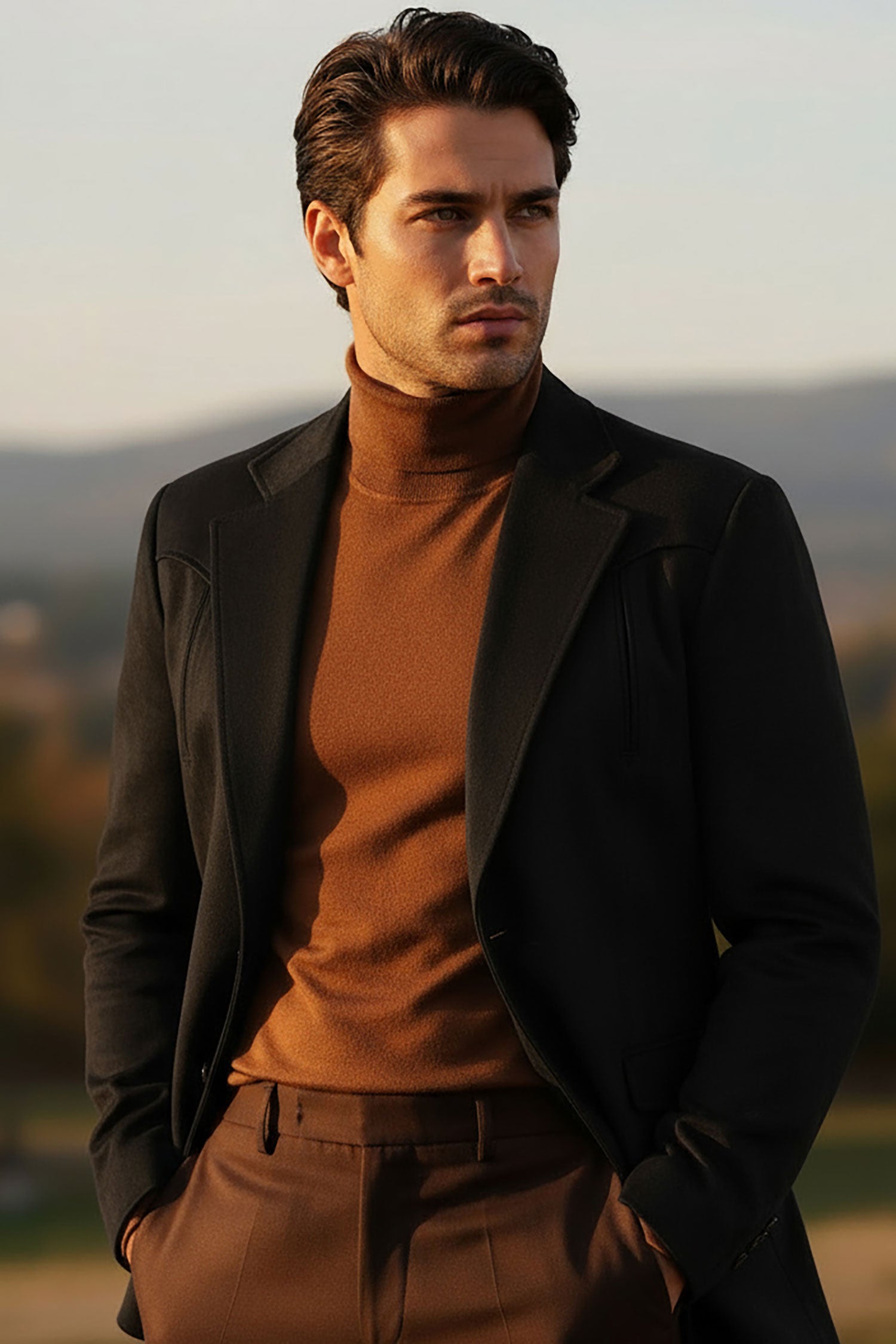 Barabas Men's Velvet Matte Solid Peak Lapel Blazer 4BL56 Black