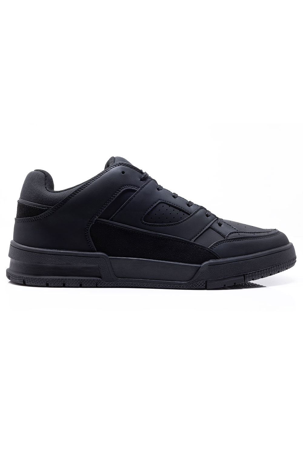 Barabas Men's Premium Running Multicolor Leather Sneakers 4SK01 Black