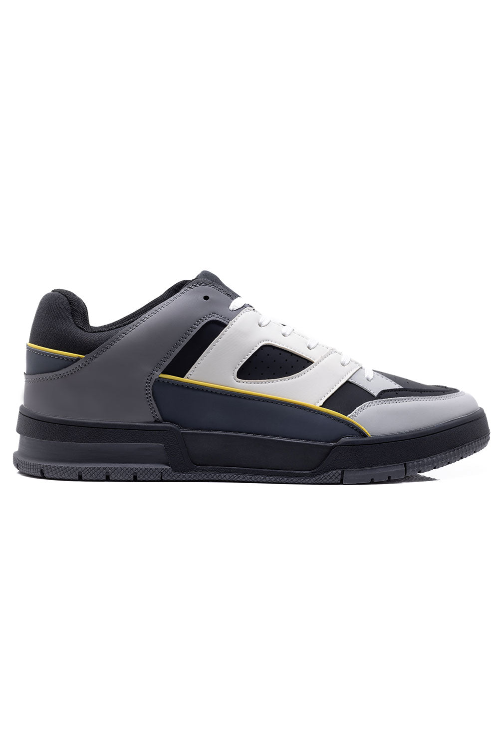 Barabas Men's Premium Running Multicolor Leather Sneakers 4SK01 Grey