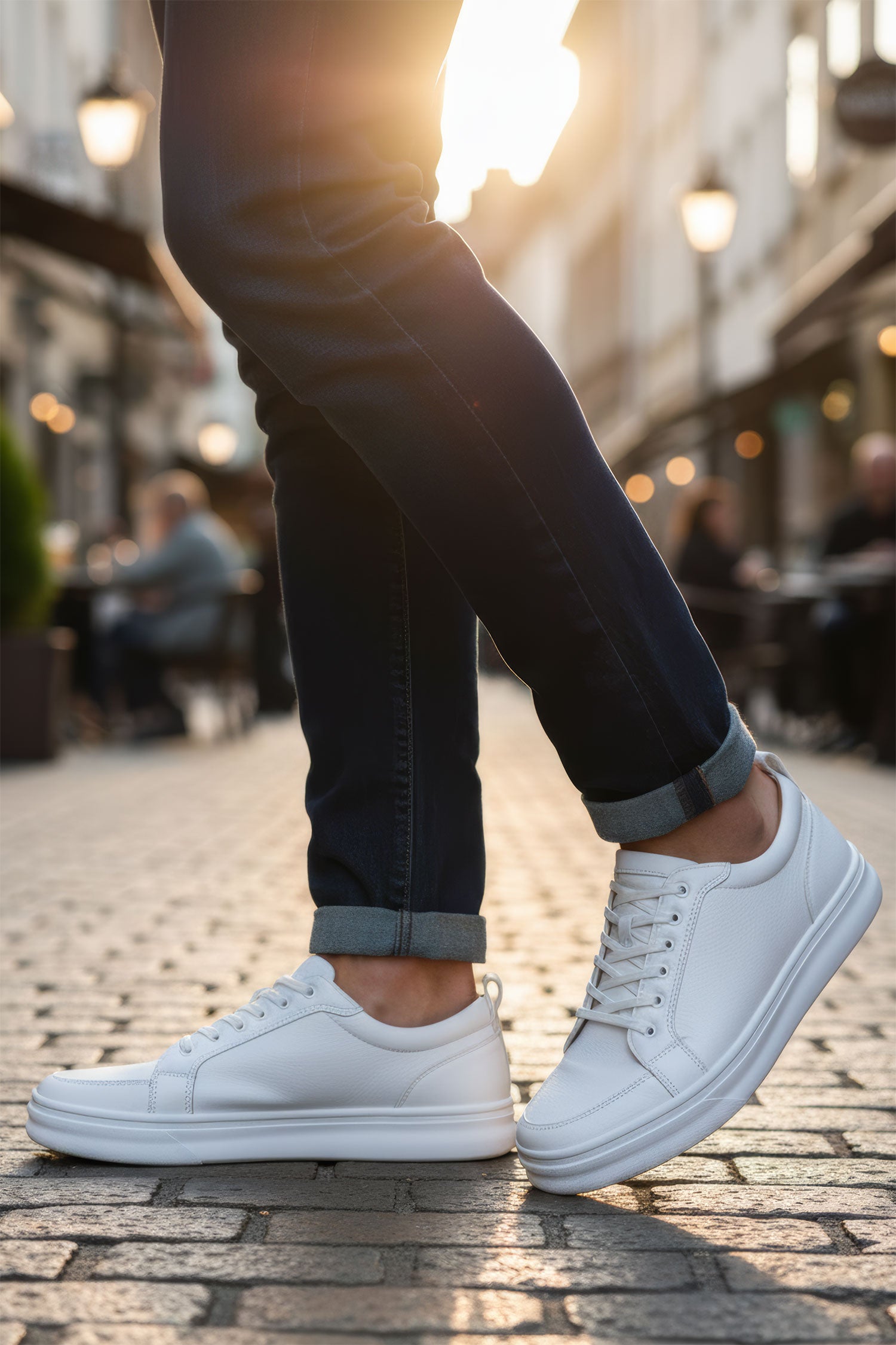 Barabas Men's premium low cut comfortable all-day sneakers 4SK05 White