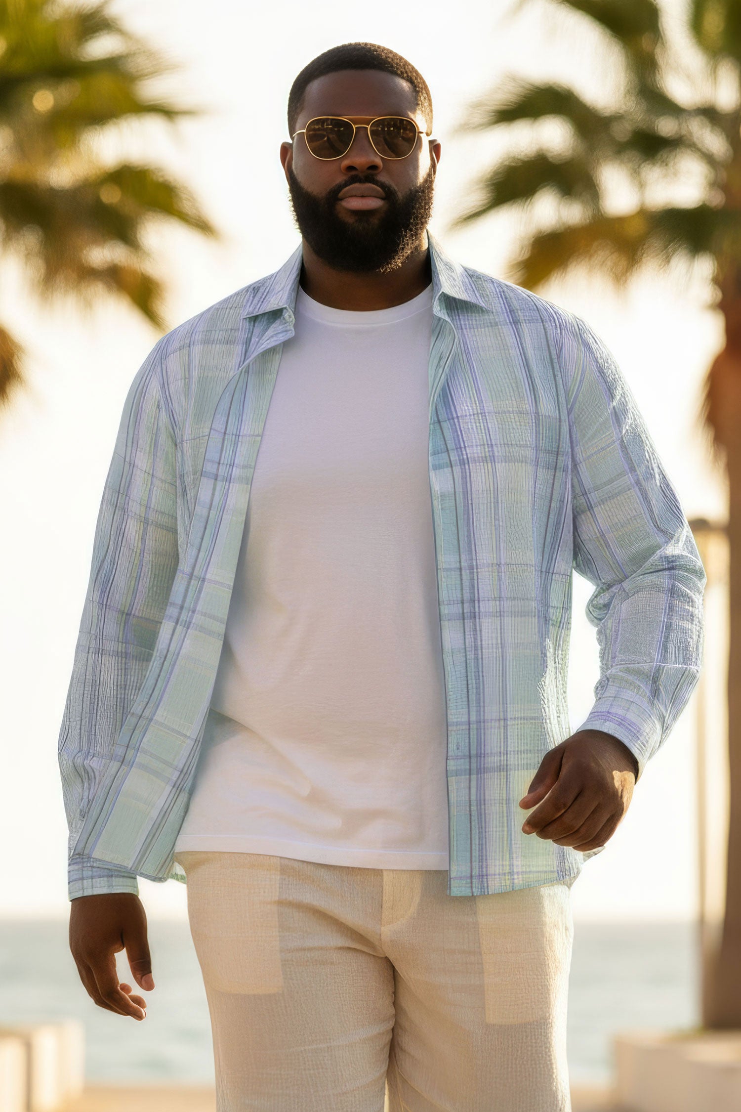 Barabas Men's Plaid Button Down Long Sleeve Shirts 4B47 Green Yellow