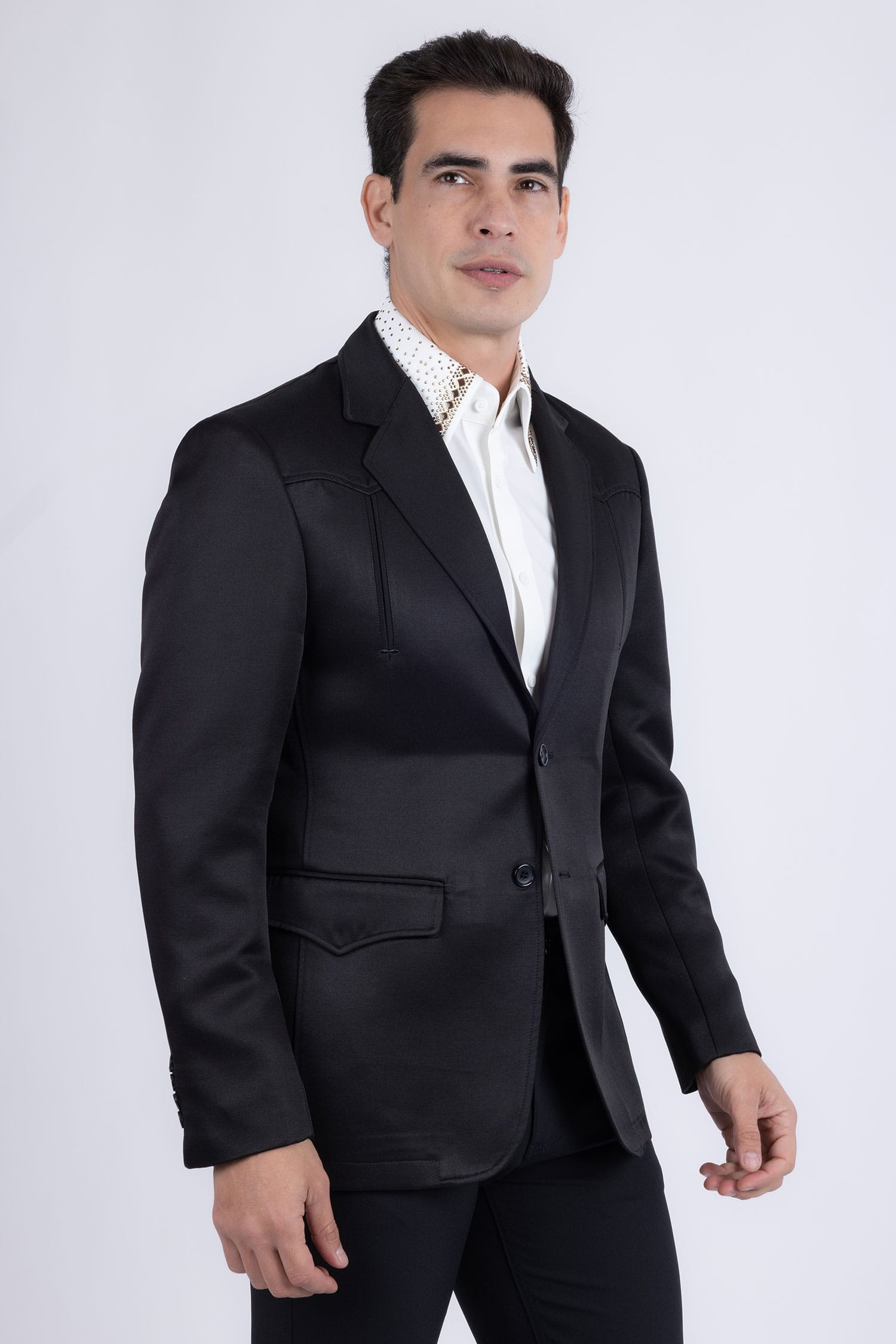 Barabas Men's Matte Notch Lapel Casual Blazer 5BL11 Black