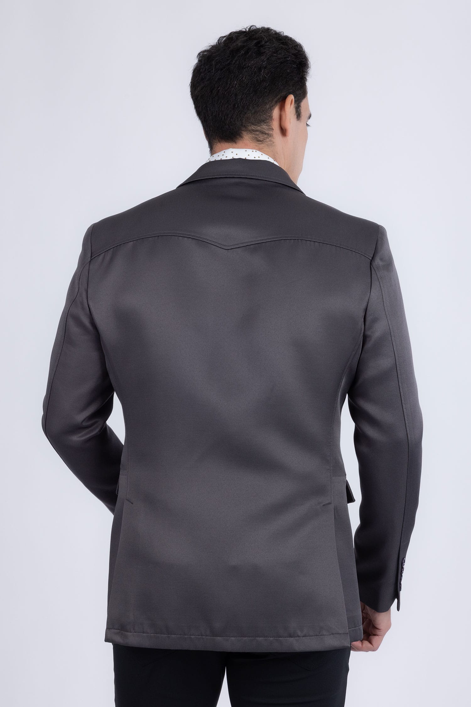 Barabas Men's Matte Notch Lapel Casual Blazer 5BL11 Charcoal