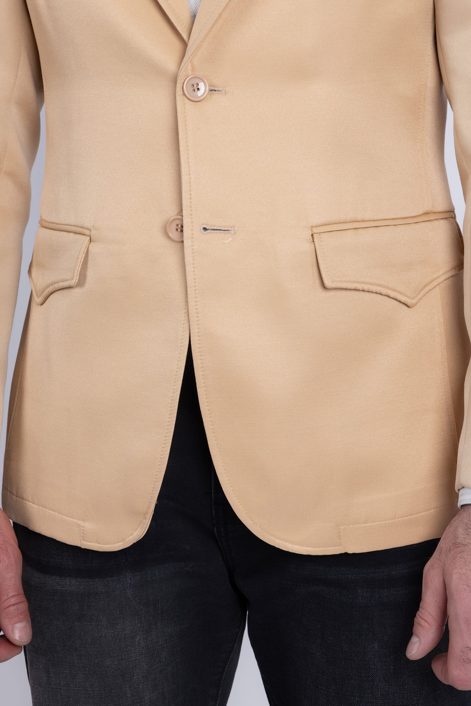 Barabas Men's Matte Notch Lapel Casual Blazer 5BL11 Gold
