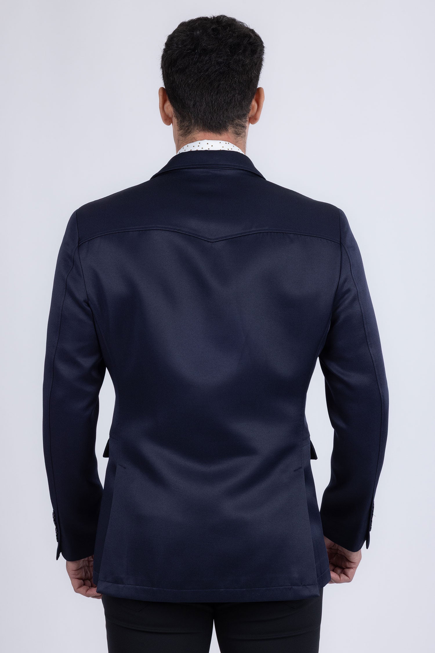 Barabas Men's Matte Notch Lapel Casual Blazer 5BL11 Navy