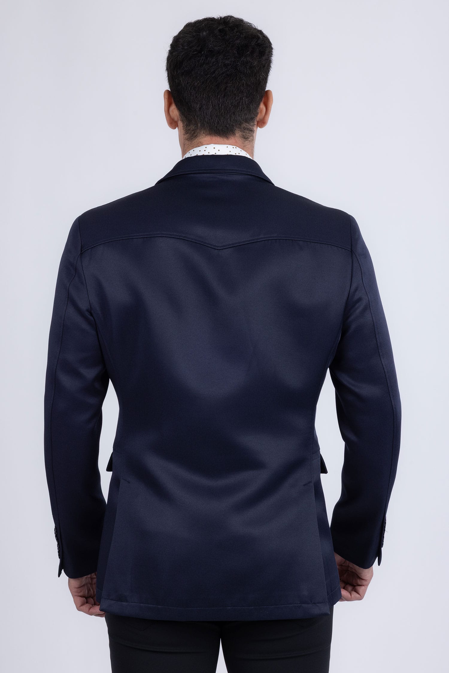 Barabas Men's Matte Notch Lapel Casual Blazer 5BL11 Navy