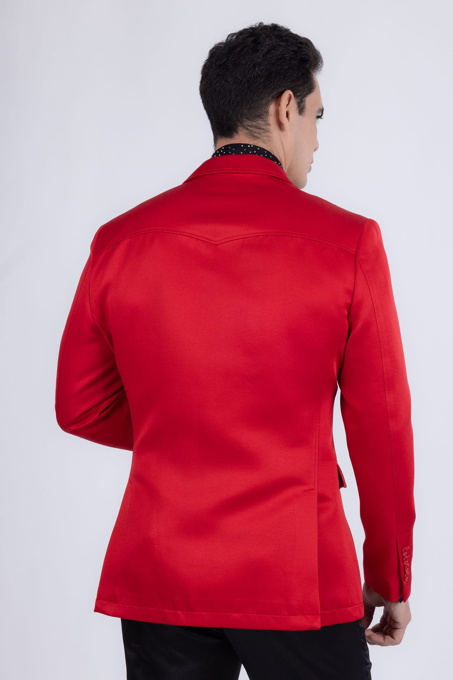 Barabas Men's Matte Notch Lapel Casual Blazer 5BL11 Red