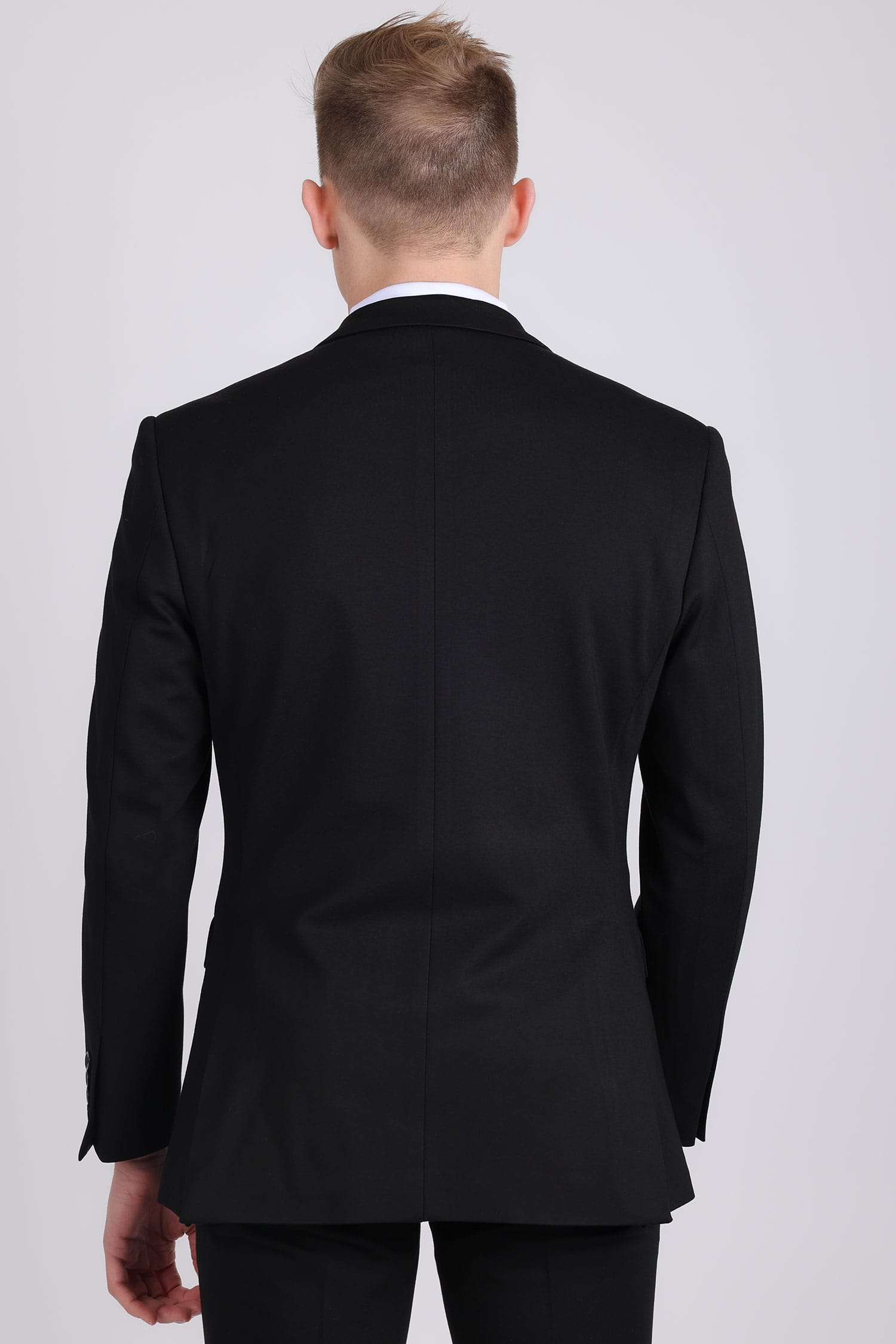 Barabas Men's Brushed Cotton Notch Lapel Casual Blazer 5BL200 Black