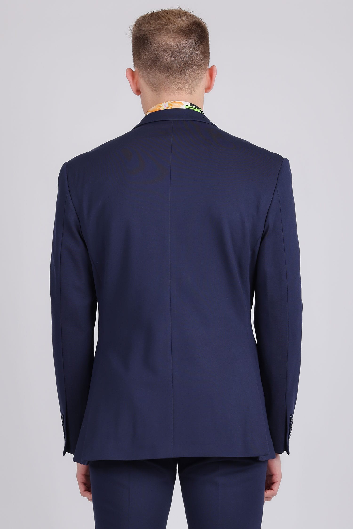 Barabas Men's Brushed Cotton Notch Lapel Casual Blazer 5BL200 Navy