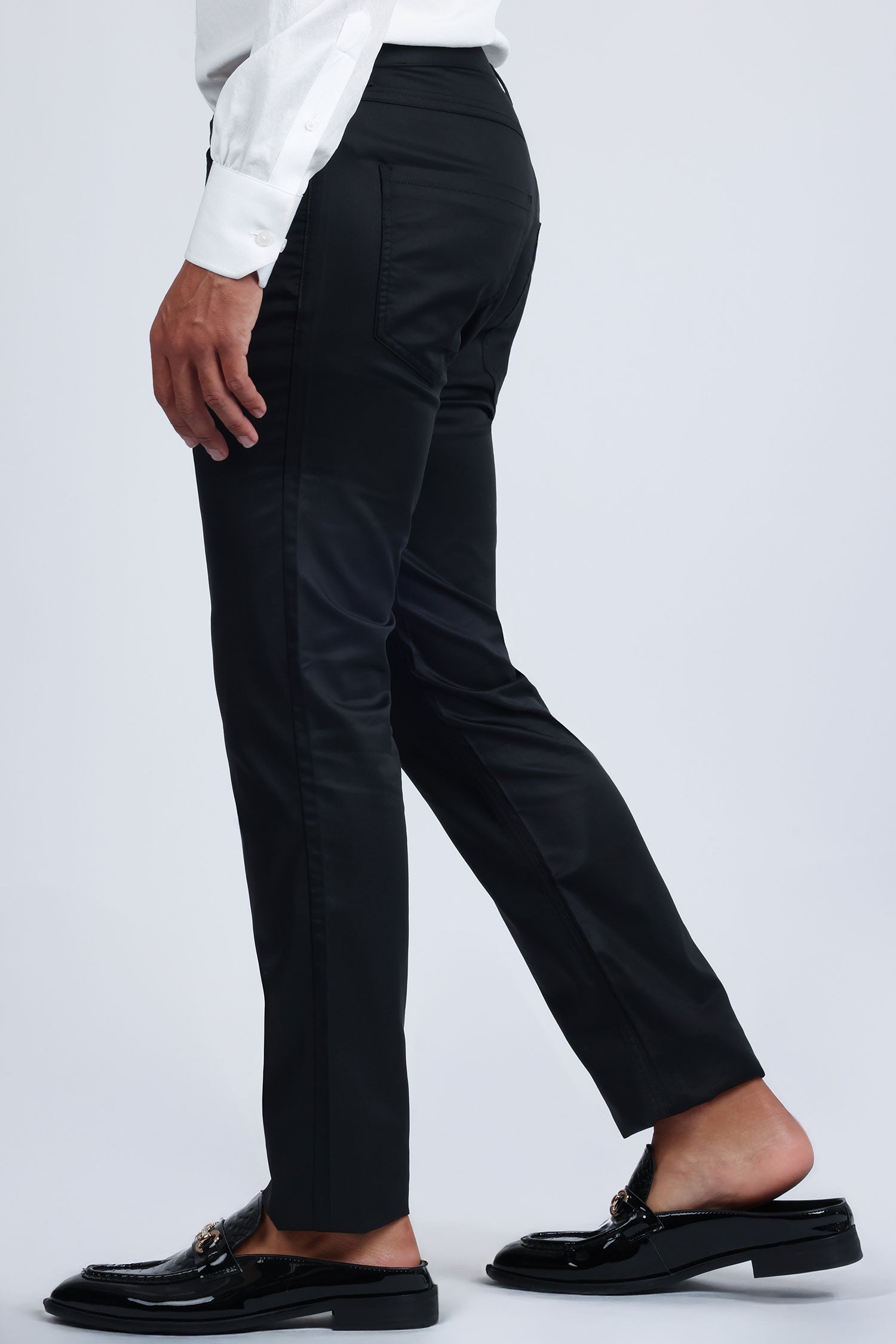 Barabas Men's Casual Solid Color Basic Essential Dress Pants 5CP01 Black