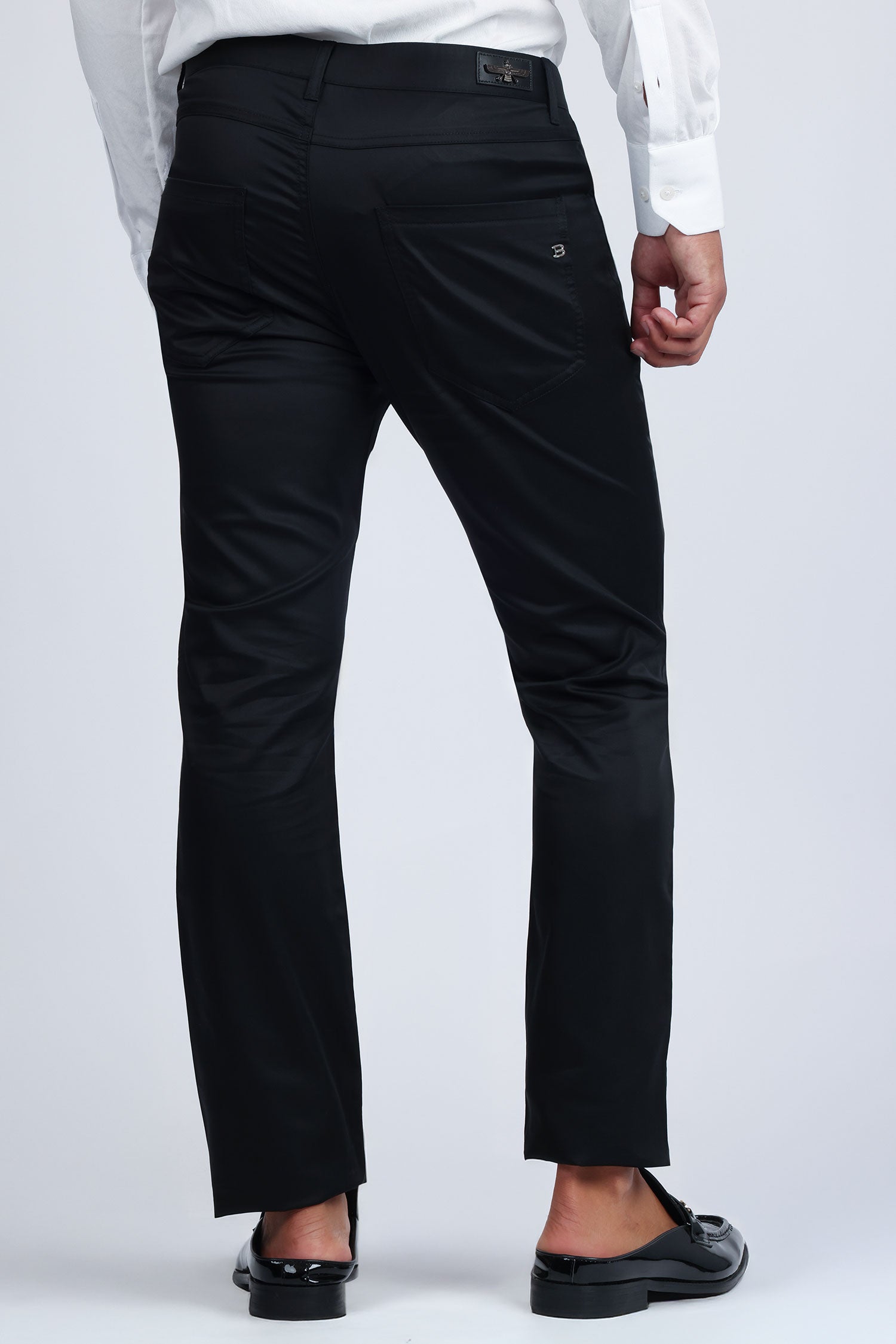 Barabas Men's Casual Solid Color Basic Essential Dress Pants 5CP01 Black