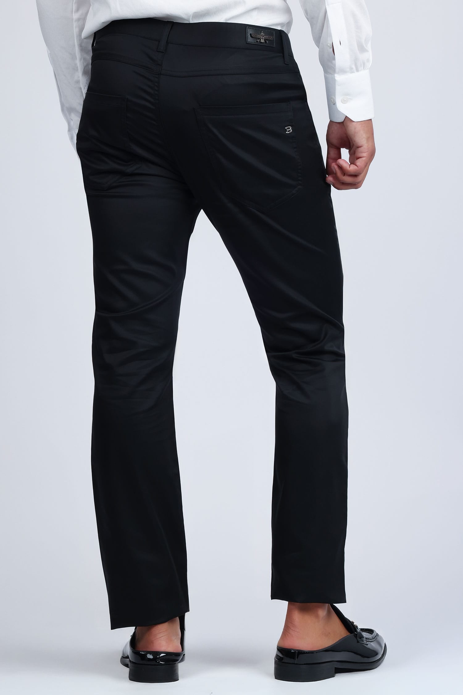 Barabas Men's Casual Solid Color Basic Essential Dress Pants 5CP01 Black