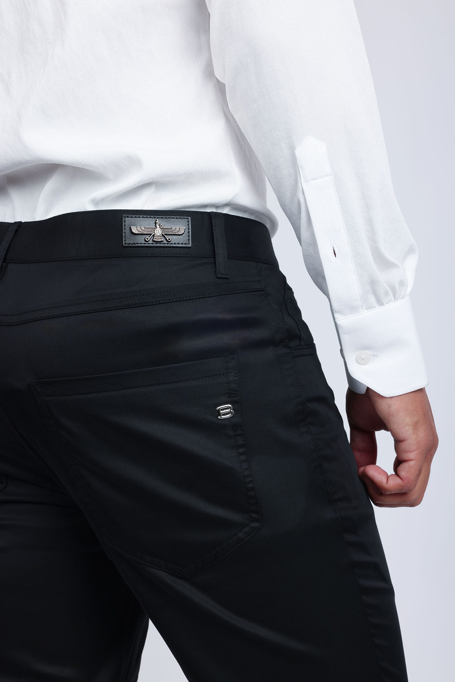 Barabas Men's Casual Solid Color Basic Essential Dress Pants 5CP01 Black