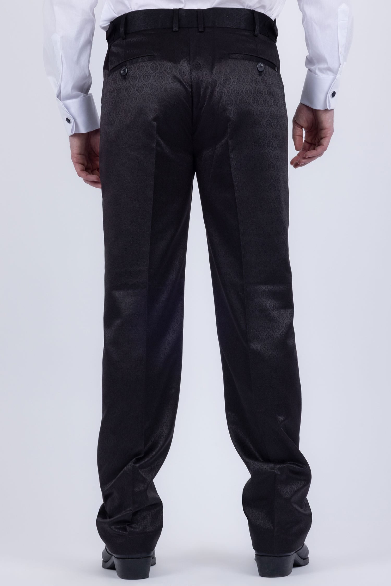 Barabas Men's Floral Pattern Casual Dress Pants 5CP24 Black