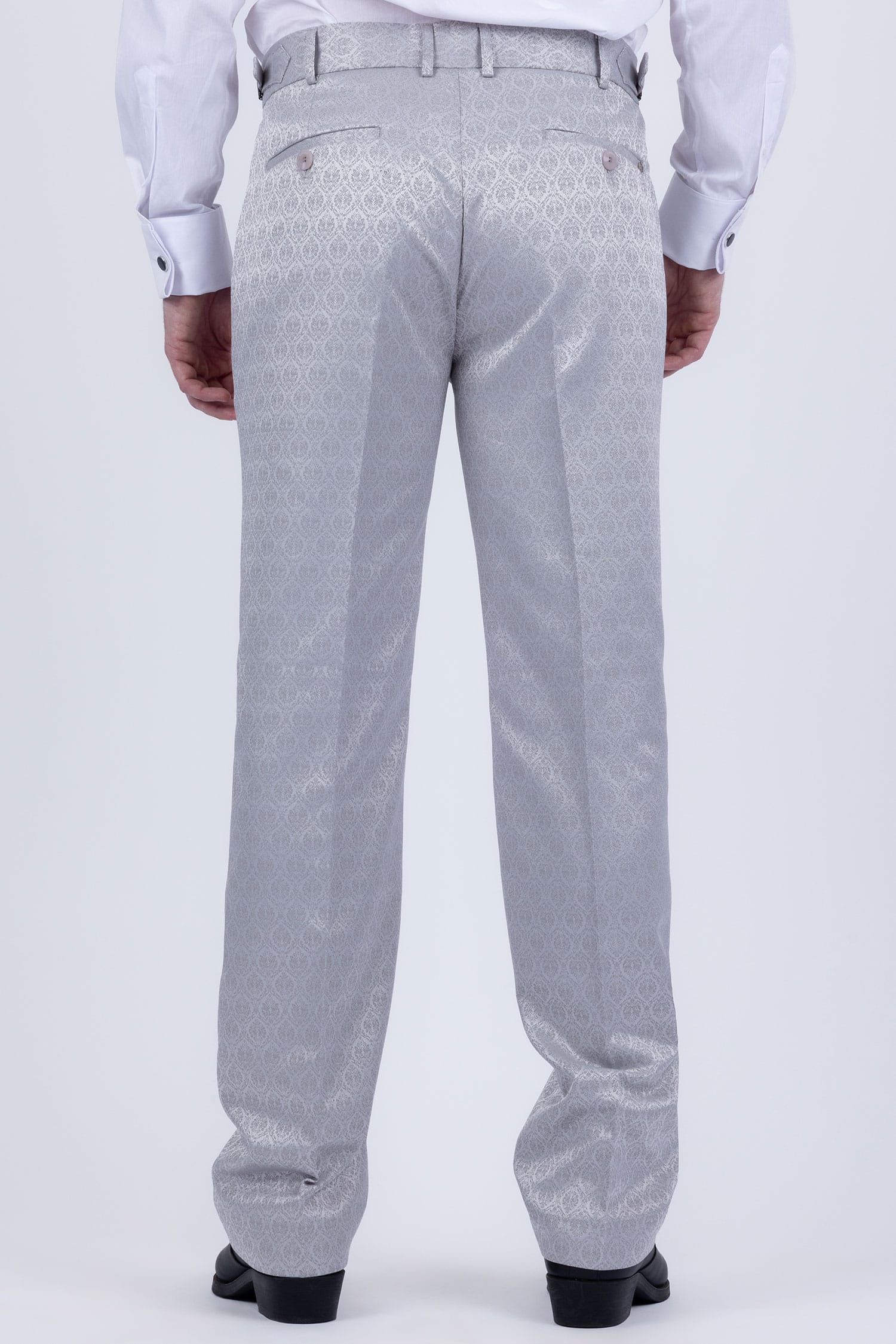 Barabas Men's Floral Pattern Casual Dress Pants 5CP24 Harbor Mist