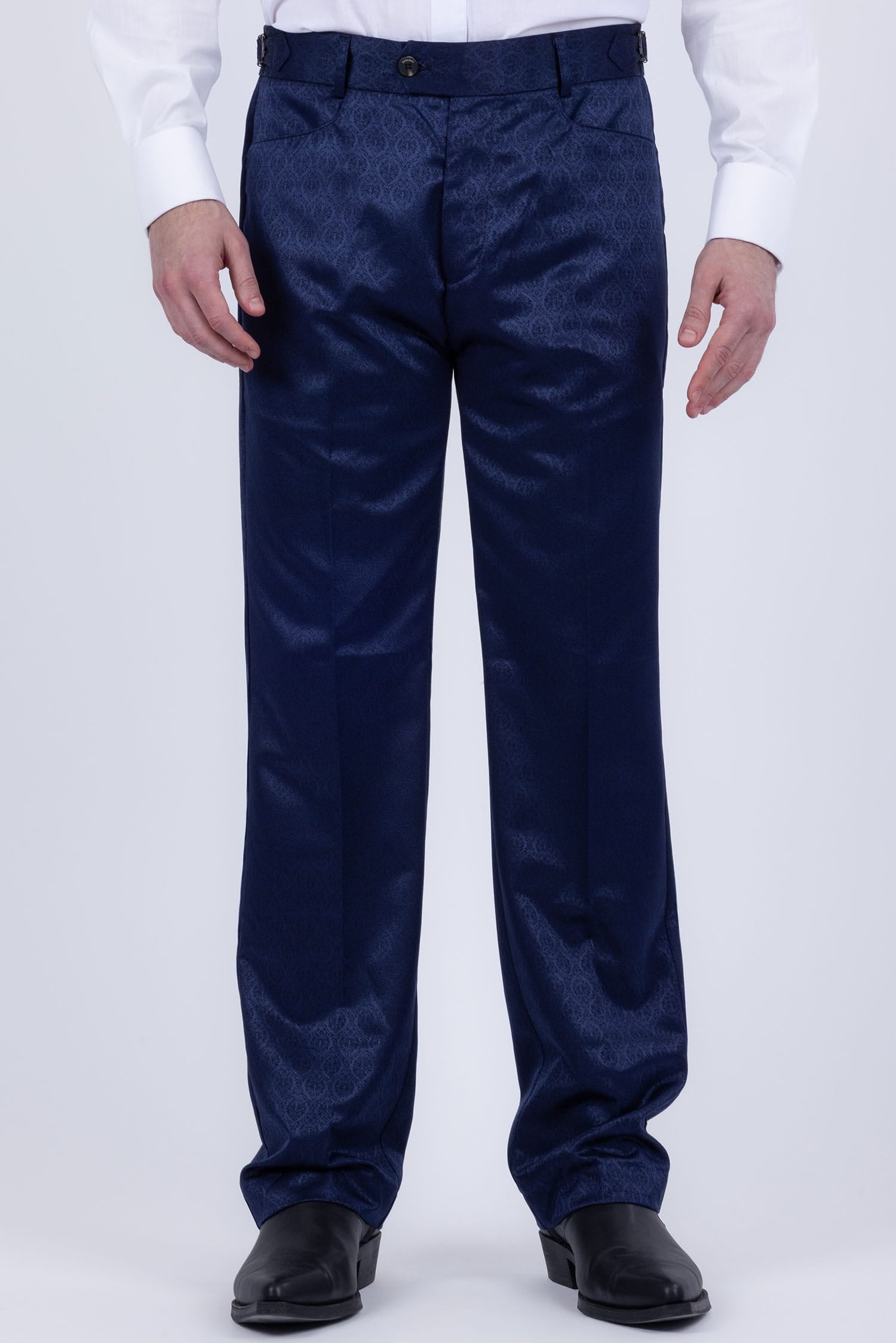 Barabas Men's Floral Pattern Casual Dress Pants 5CP24 Royal