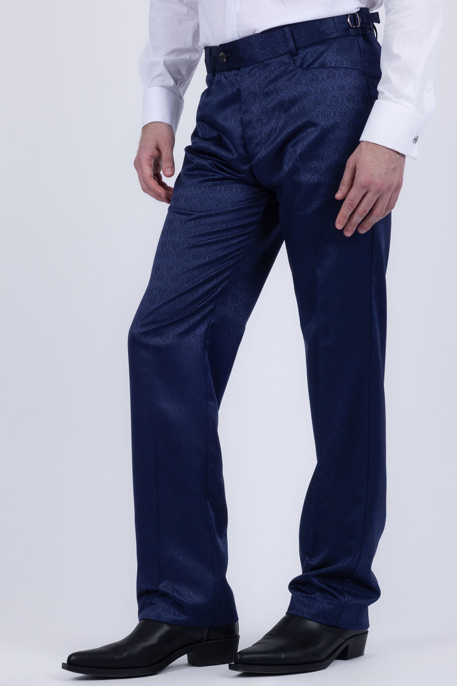 Barabas Men's Floral Pattern Casual Dress Pants 5CP24 Royal
