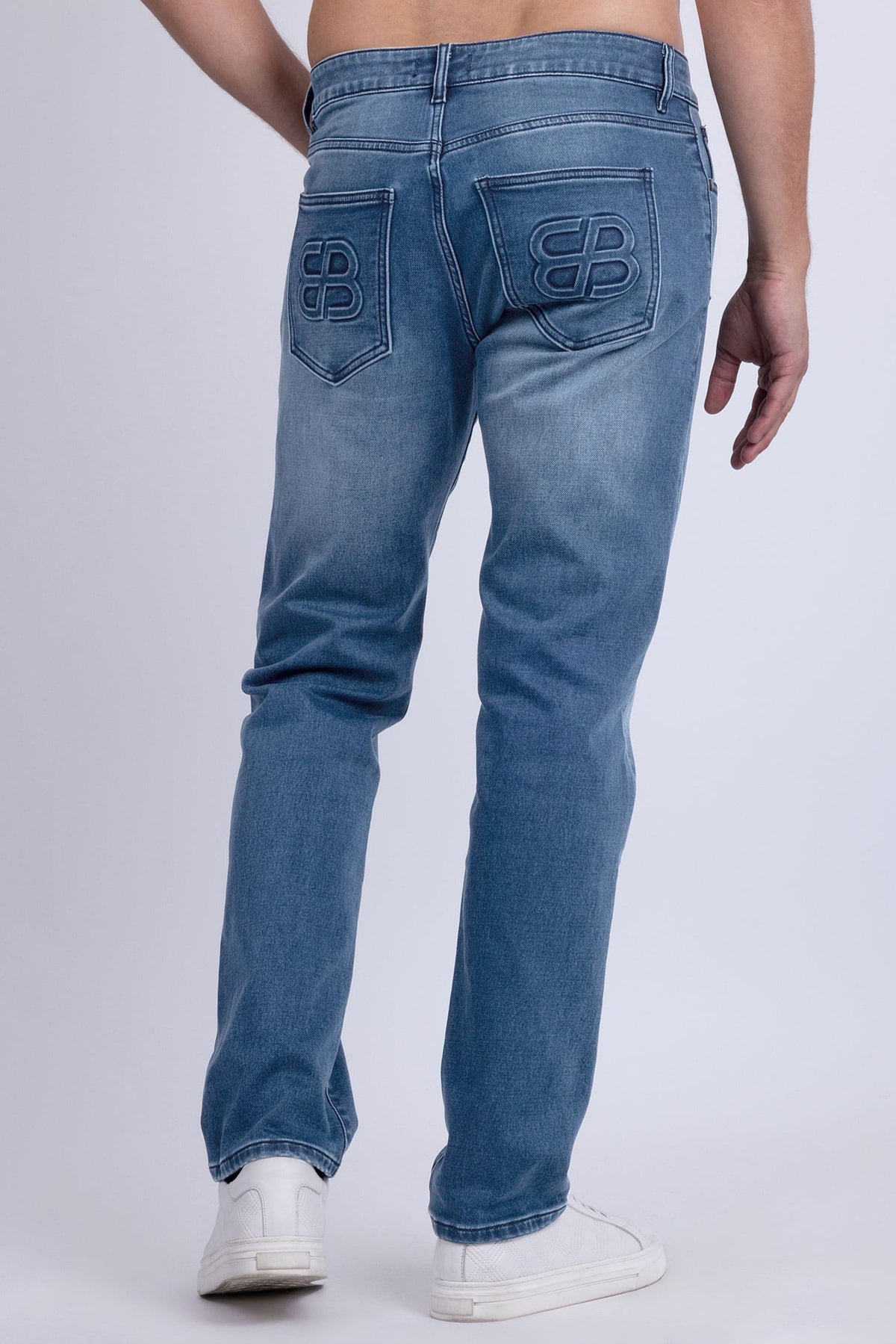 Barabas Men's Straight Fit Premium Casual Denim Jeans 5JE01 #Color_Light Blue