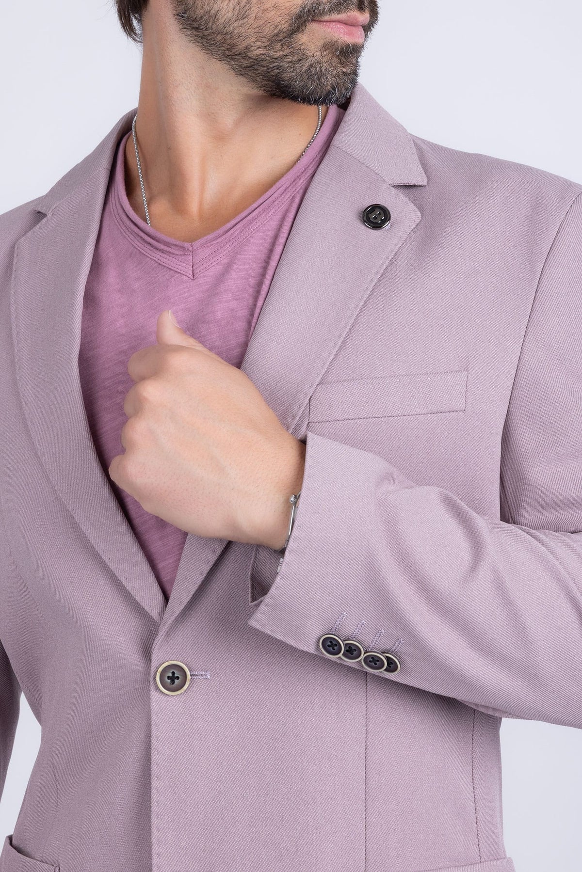 Barabas Men's Matte Geometric Slim Fit Pattern Notch Lapel Suit 5SU43 #Color_IRIS