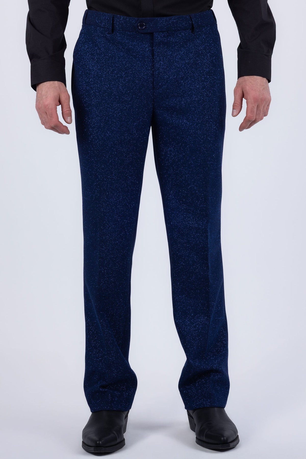Barabas Men's Glitter Shine Casual Dress Pants 6CP07 #Color_Estate Blue