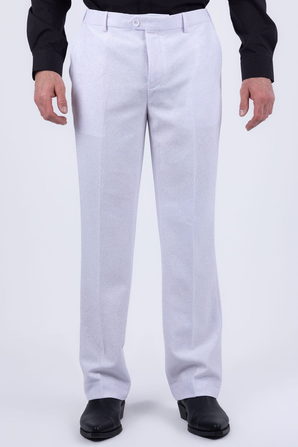 Barabas Men's Glitter Shine Casual Dress Pants 6CP07 #Color_White Gold