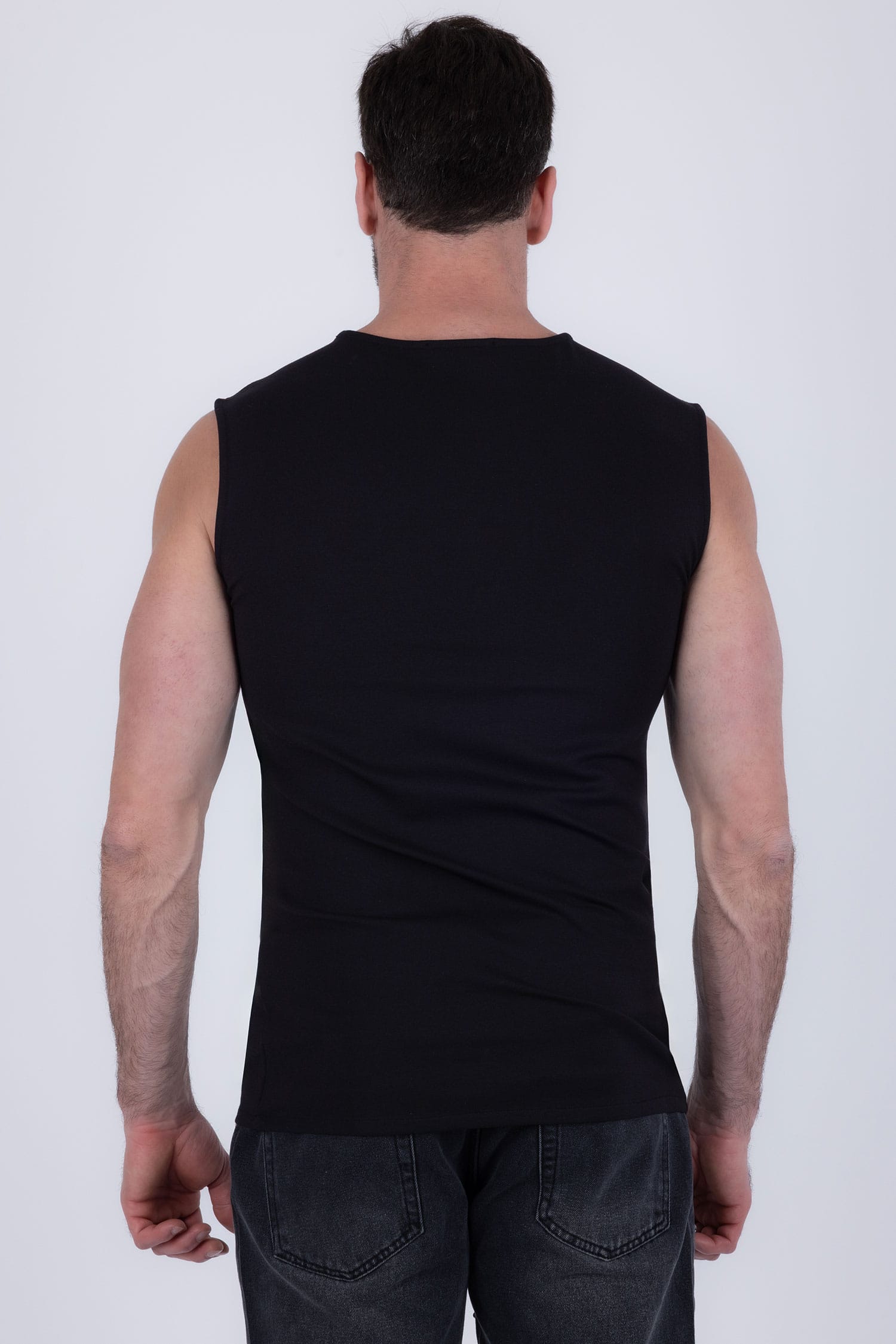 Barabas Men's Rhinestone Sun Rays Stretch Sleeveless Shirt 6ESL03 Gold