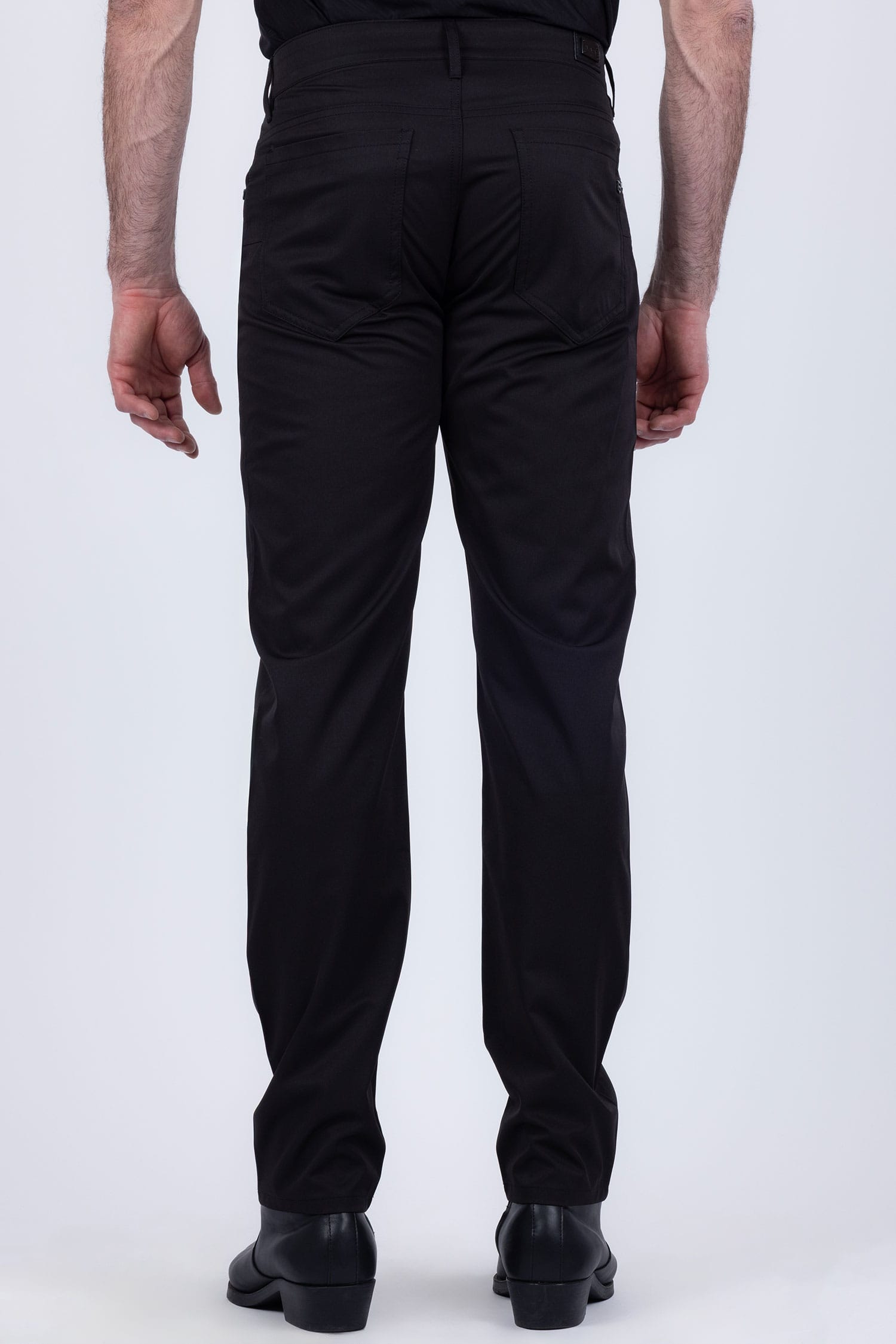 Barabas Men's Solid Color Casual Straight Leg Dress Pants 6SN03 Black