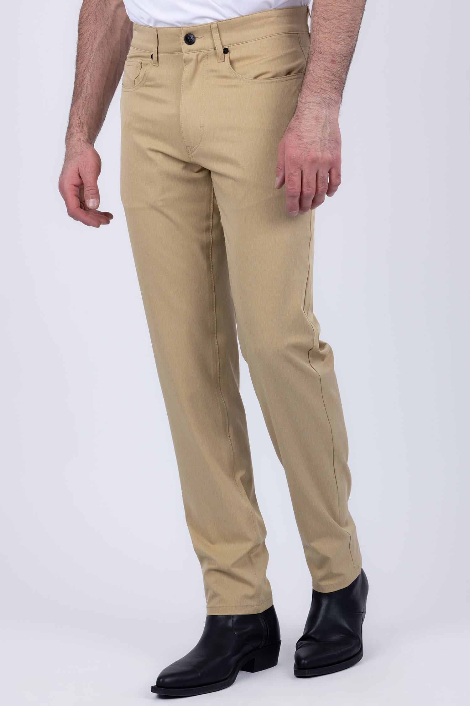 Barabas Men's Solid Color Casual Straight Leg Dress Pants 6SN03 Curry