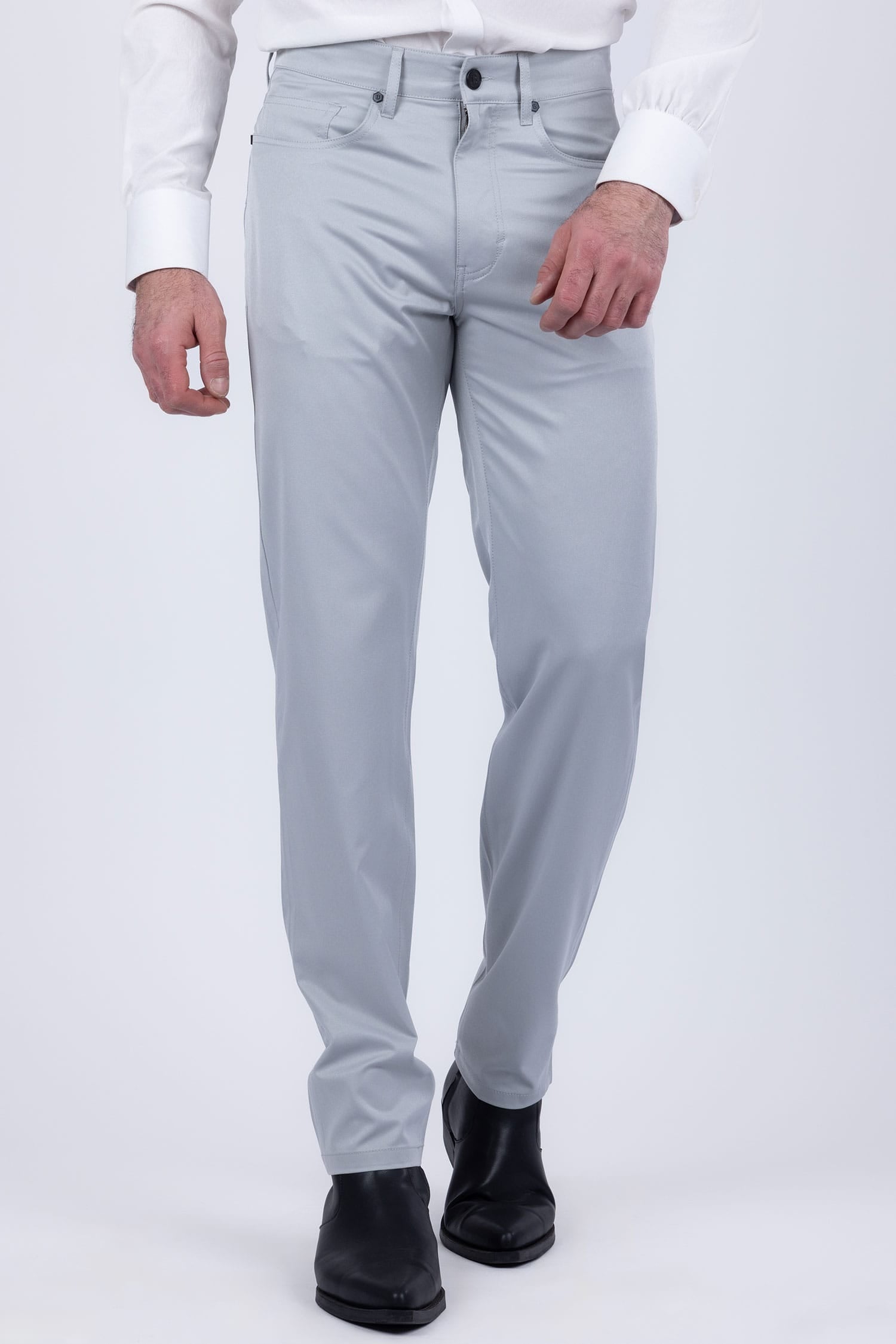 Barabas Men's Solid Color Casual Straight Leg Dress Pants 6SN03 Sky Blue