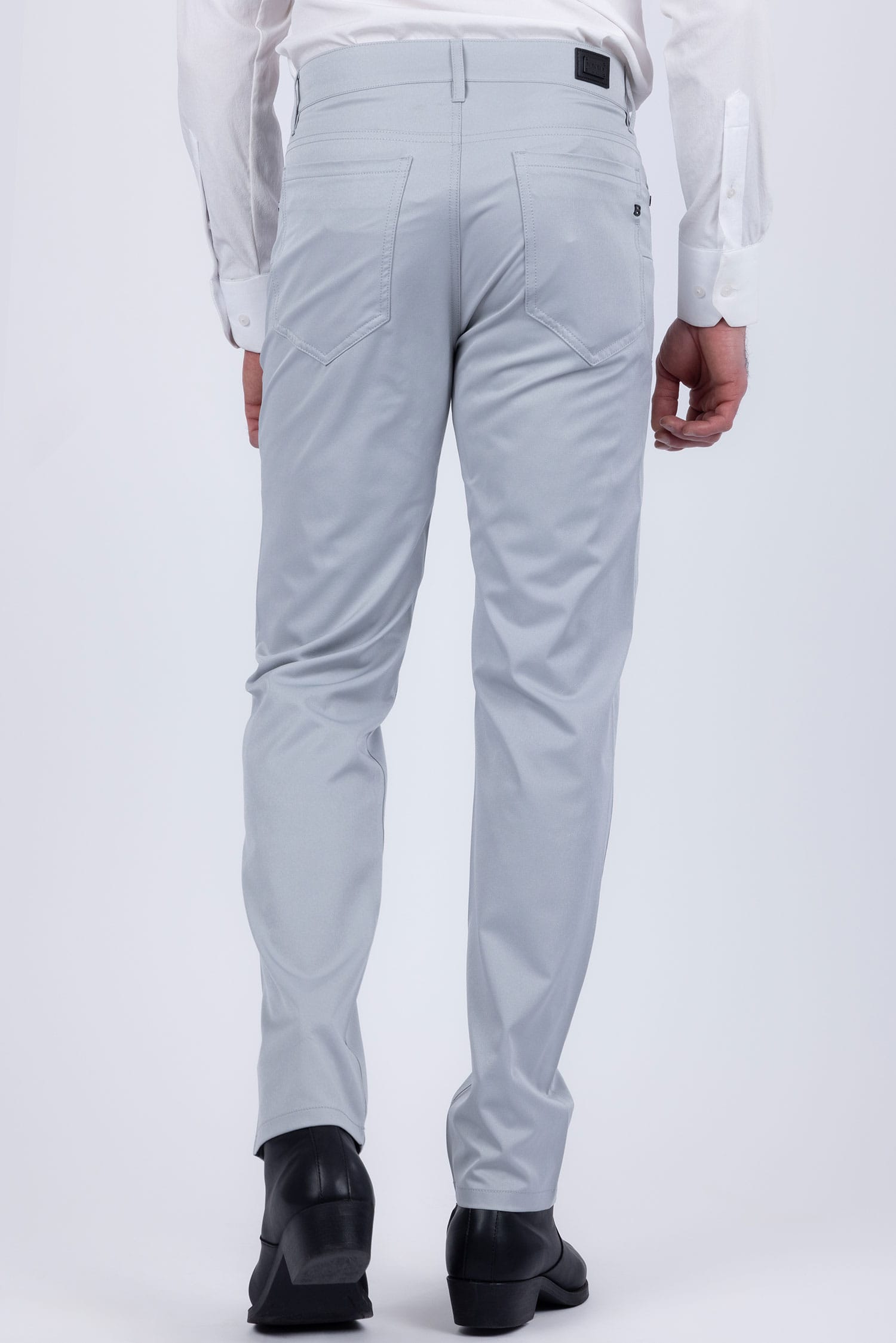 Barabas Men's Solid Color Casual Straight Leg Dress Pants 6SN03 Harbor Mist