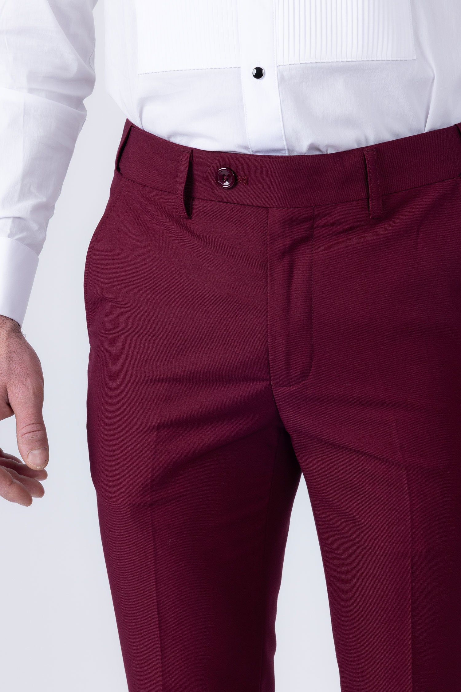 Barabas Men's Solid Color Contrasting Shawl Lapel Suit 6SU05 Burnt Russet