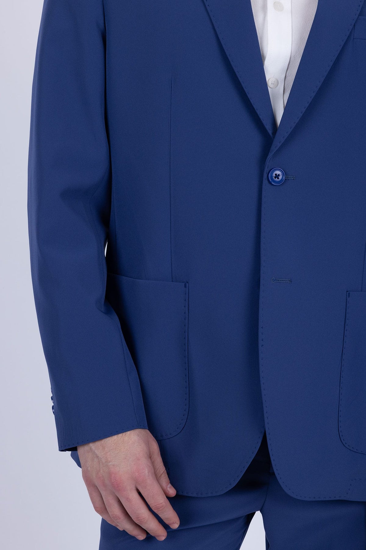 Barabas Men's Essential 2-Pieces 2-Button Notch Lapel Suit Set 6SU08 Blue