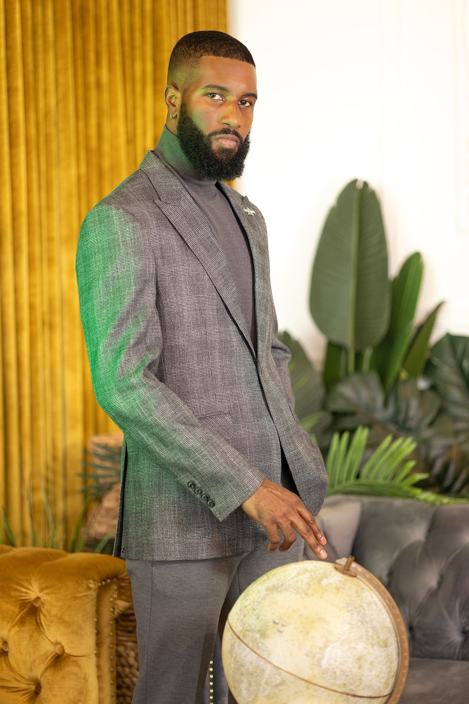 BARABAS Men's Wool Blend Tweed Design Sport Coat Blazer 3BL09 Tan